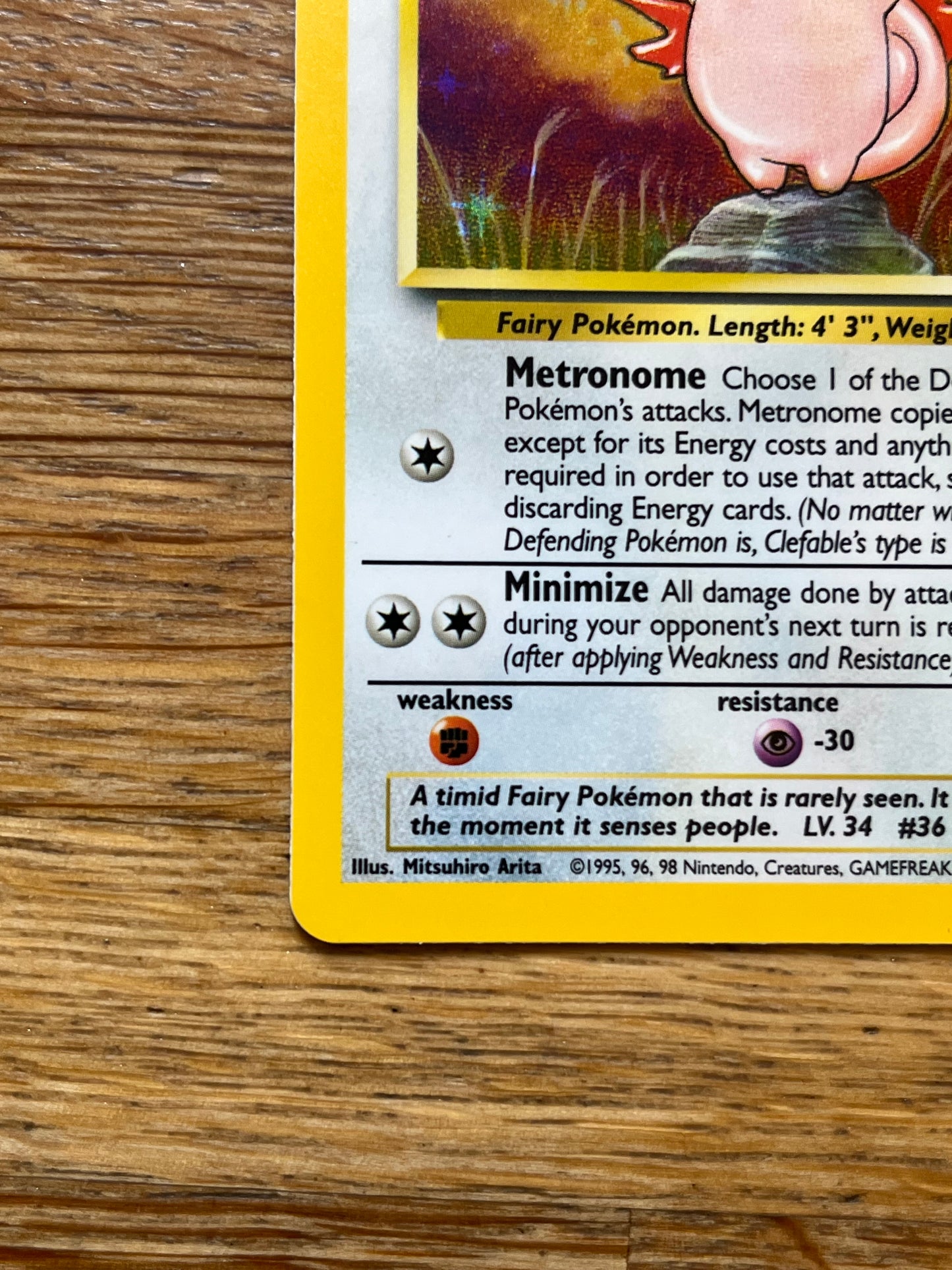 Clefable Holo 1/64 Jungle NM Single Pokemon Card