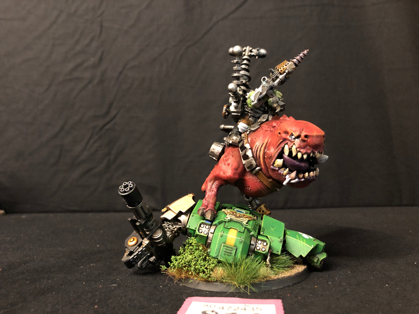 Mozrog on Squigosaur #811 VERY Well Painted Orks Well Painted Warhammer 40k