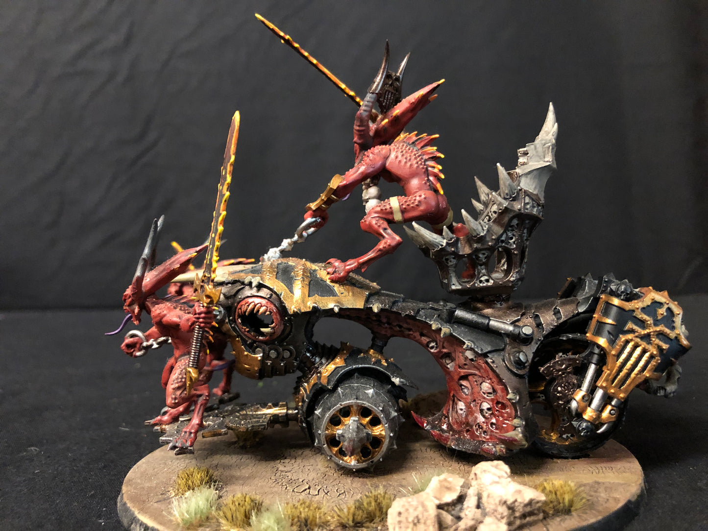 Rendmaster, Herald of Khorne on Blood Throne #814 Well Painted Daemons of Khorne AOS Warhammer 40k