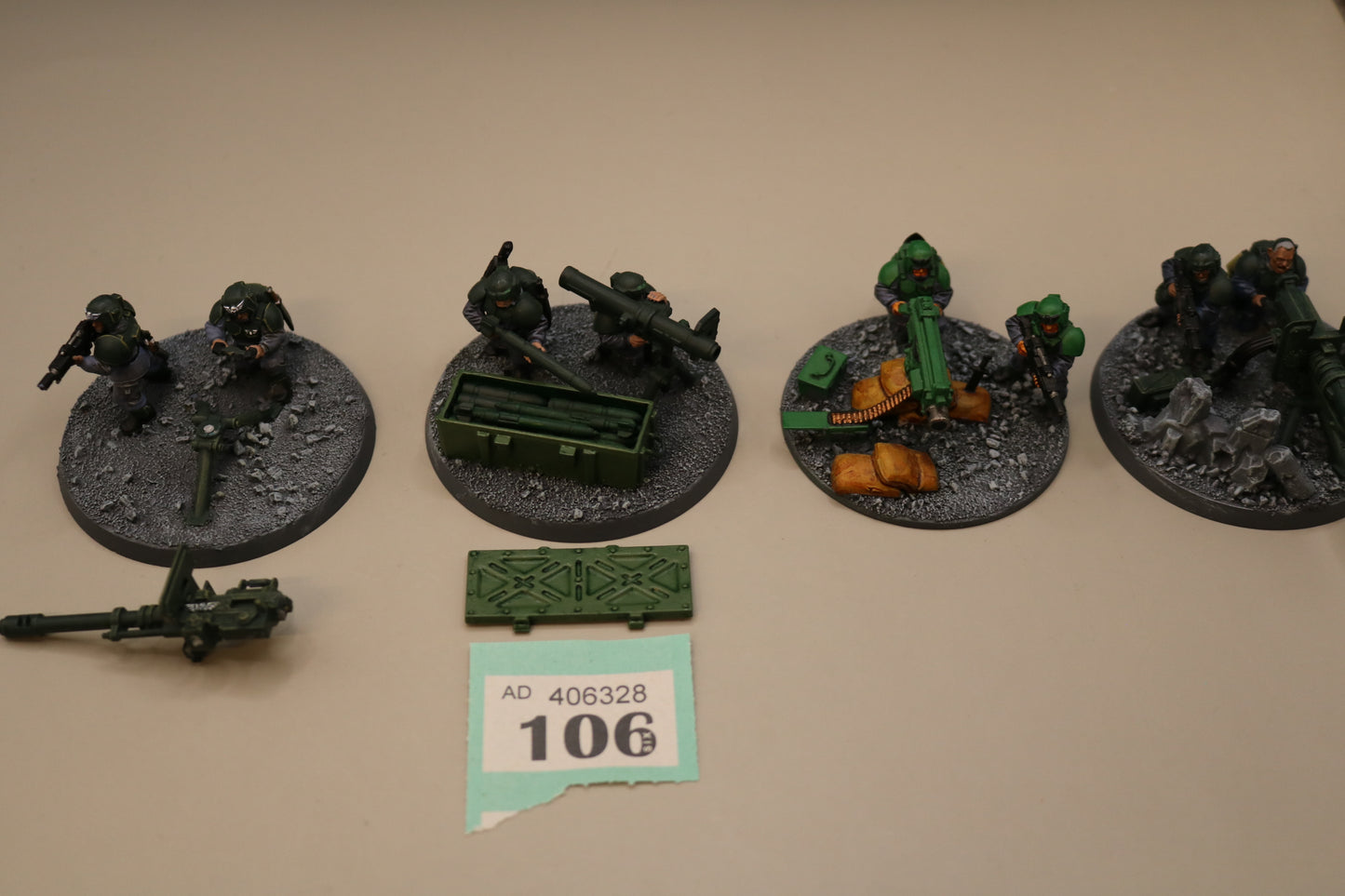 4x Heavy weapons Squad #106 Astra Militarum Warhammer 40k