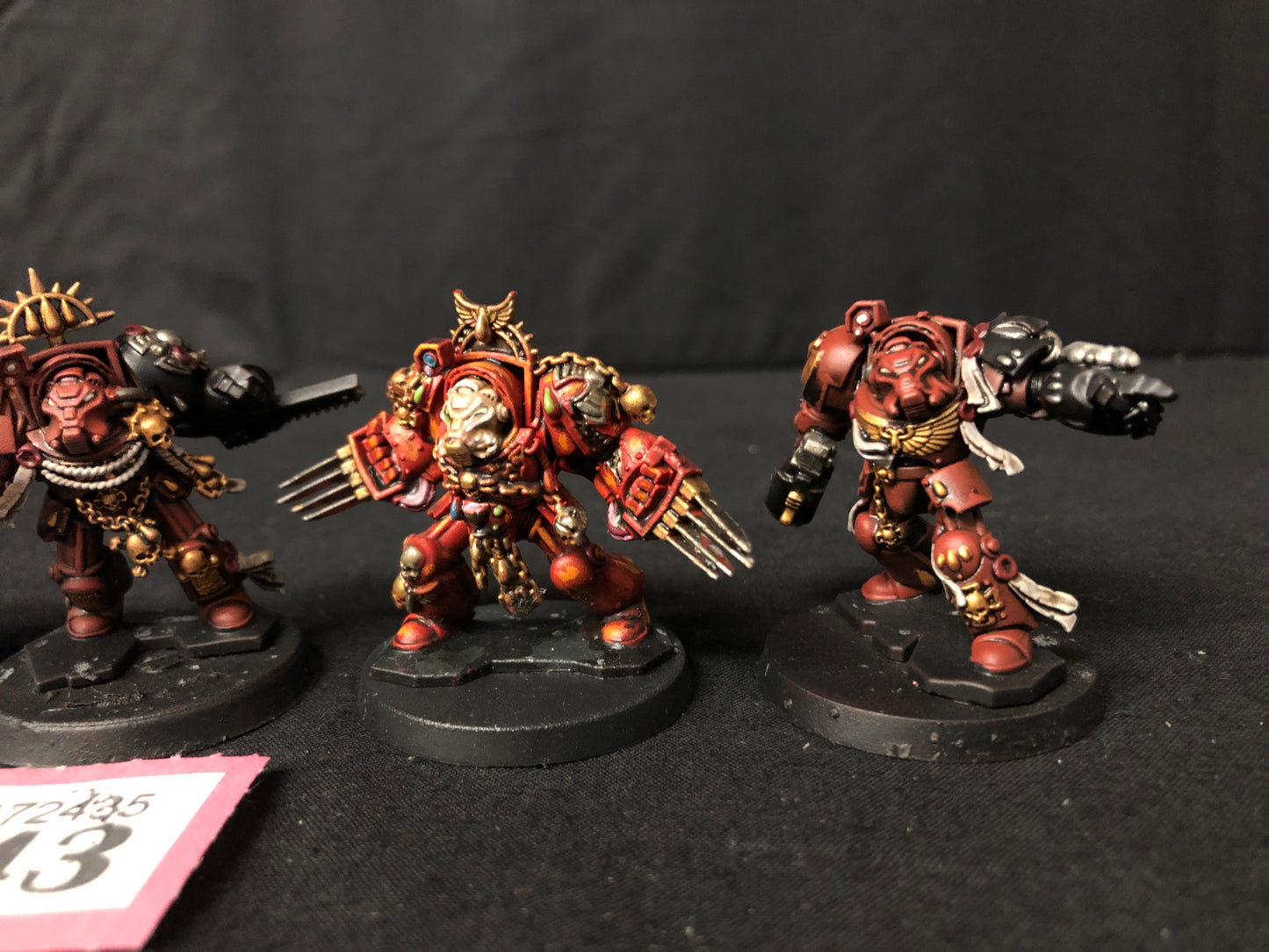 5x Blood Angels Space Hulk Terminators Squad #843 Very Well Painted Space Marines Warhammer 40k