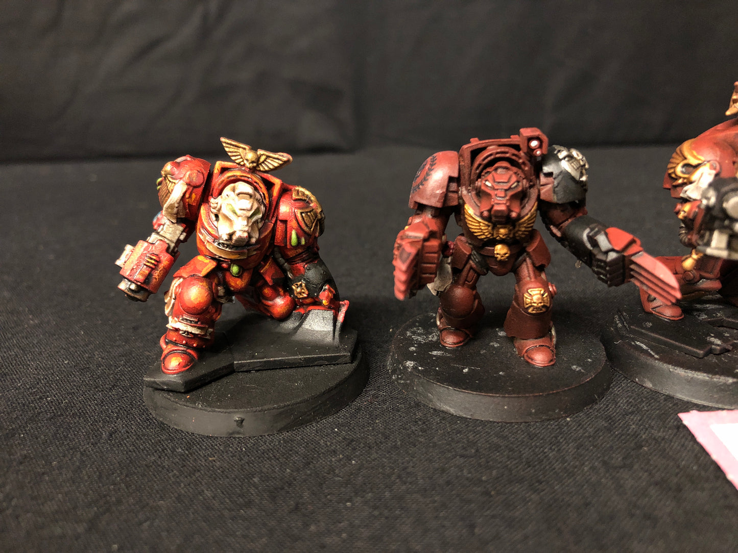 5x Blood Angels Space Hulk Terminators Squad #843 Very Well Painted Space Marines Warhammer 40k