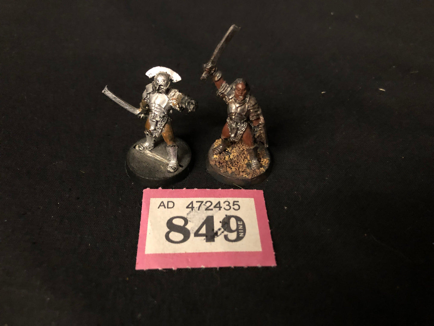 2x Uruk Hai Captains #849 Evil Modor MESBG LOTR Warhammer 40k