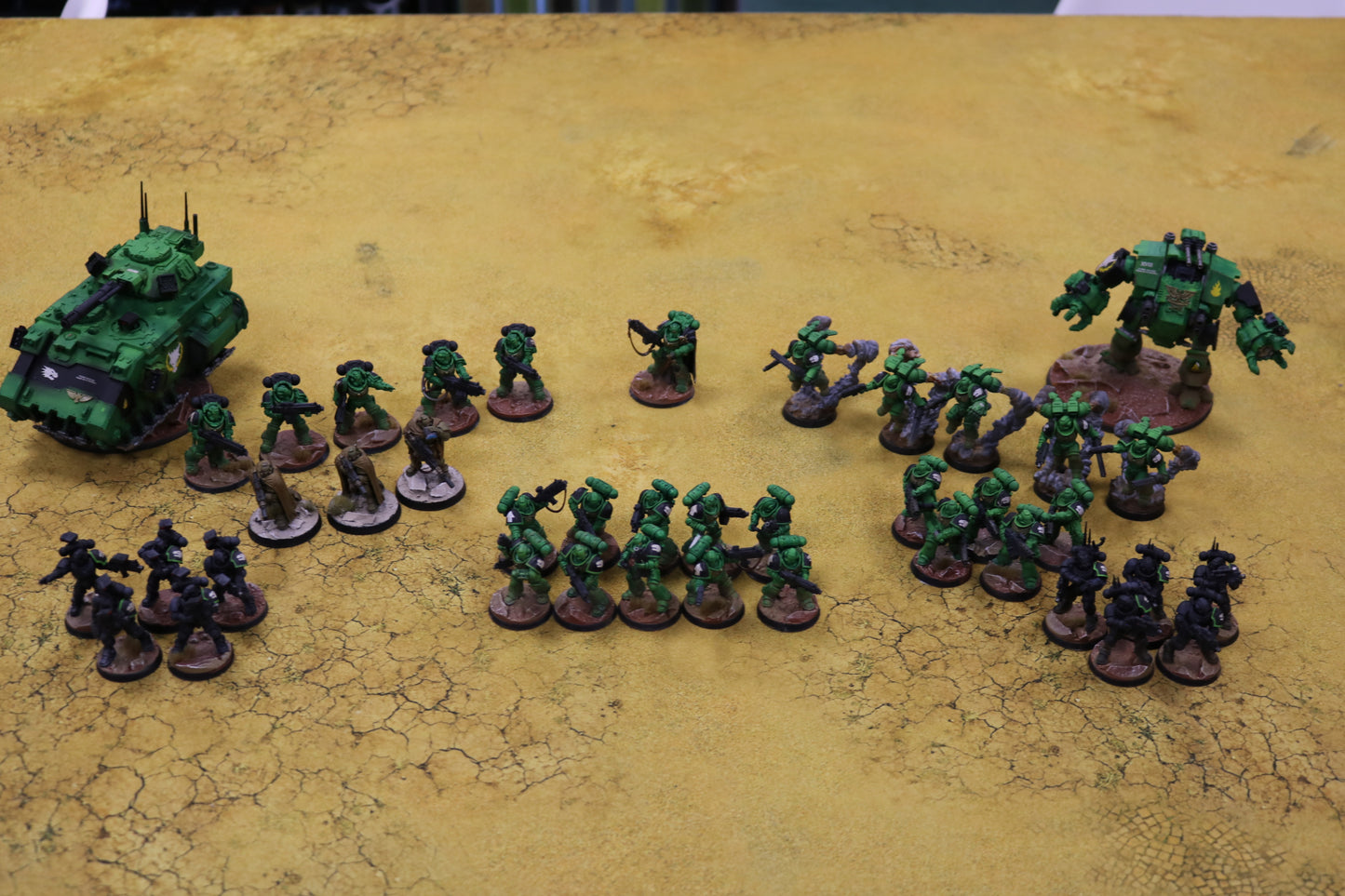 Salamanders Army Very Well Painted Space Marines Warhammer 40k