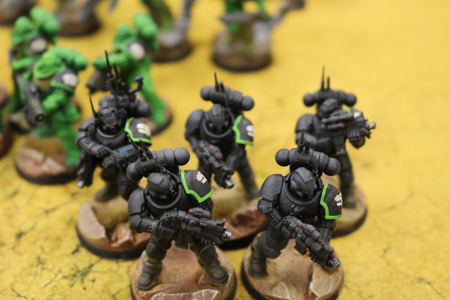 Salamanders Army Very Well Painted Space Marines Warhammer 40k