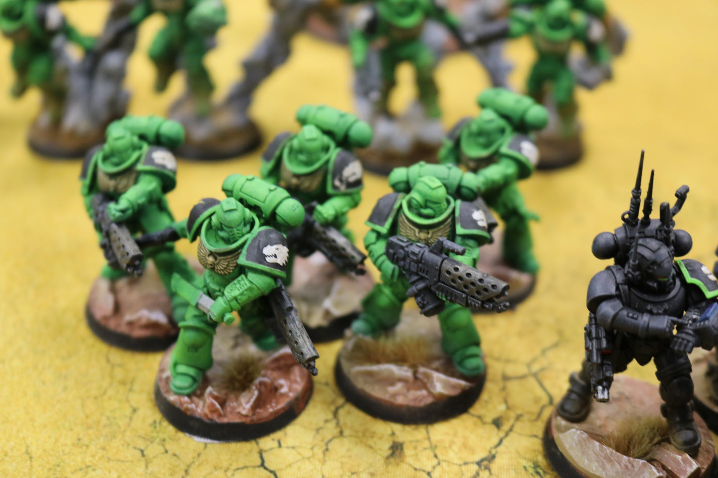Salamanders Army Very Well Painted Space Marines Warhammer 40k