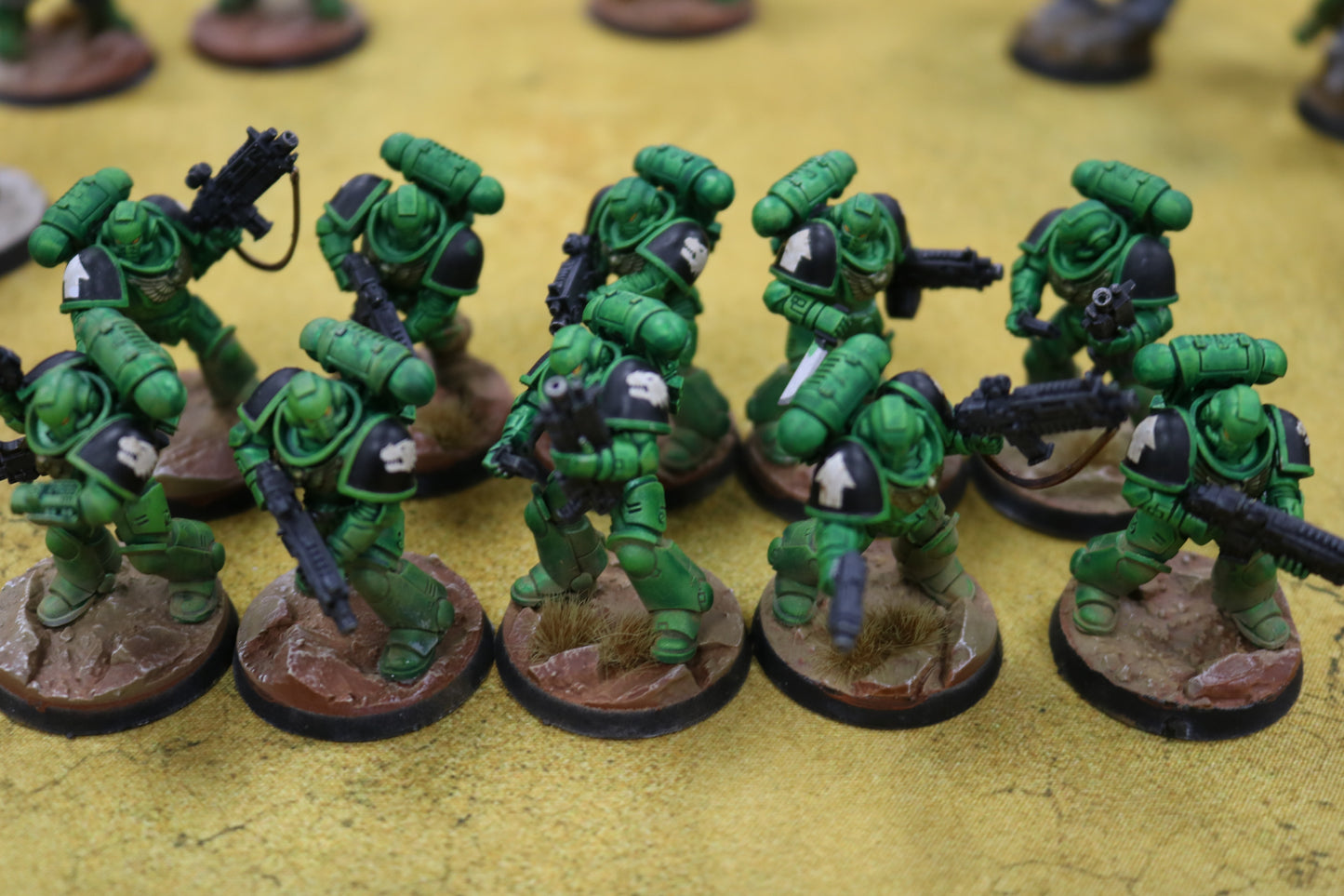 Salamanders Army Very Well Painted Space Marines Warhammer 40k