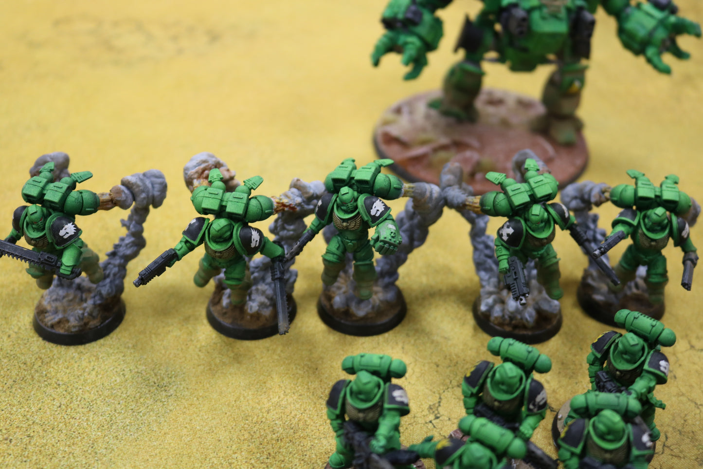 Salamanders Army Very Well Painted Space Marines Warhammer 40k