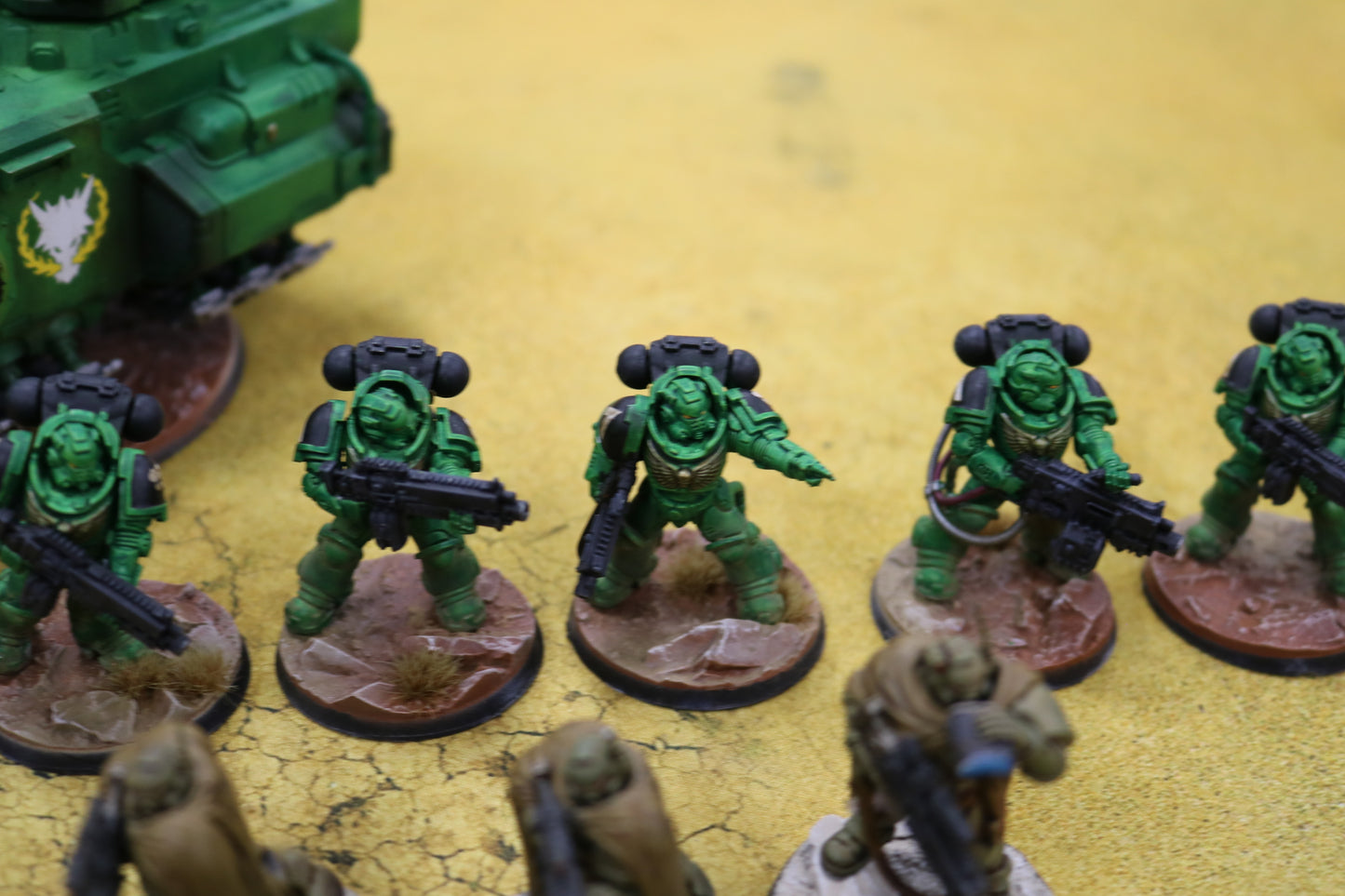Salamanders Army Very Well Painted Space Marines Warhammer 40k