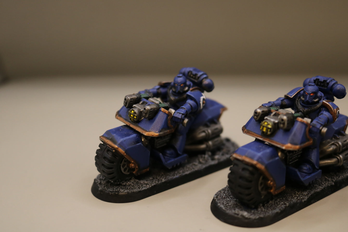3x Bikers #490 Very Well Painted Space Marines Warhammer 40k