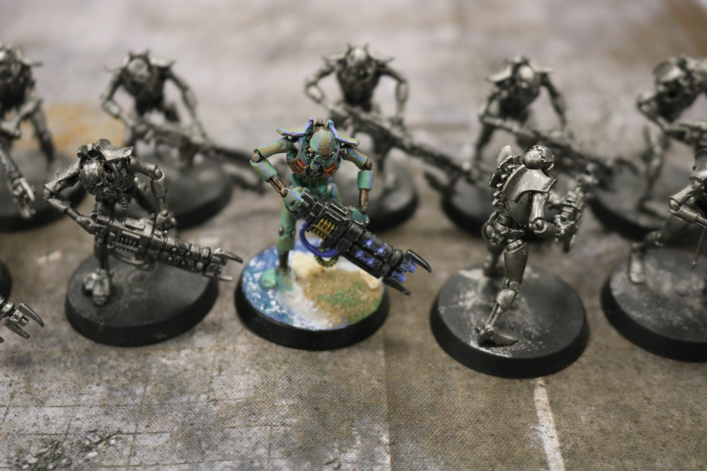 10x Necron Warriors 701 Necrons Well Painted Warhammer 40k
