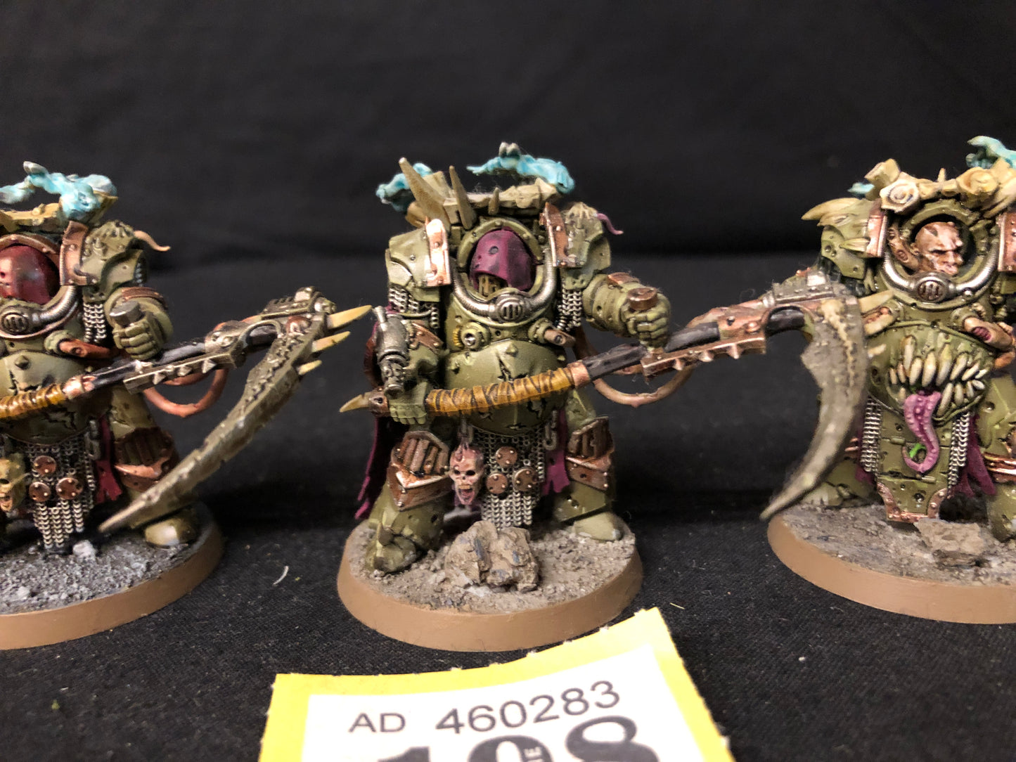 3x Deathshroud Terminators #198 Very Well Painted Death Guard Warhammer 40k