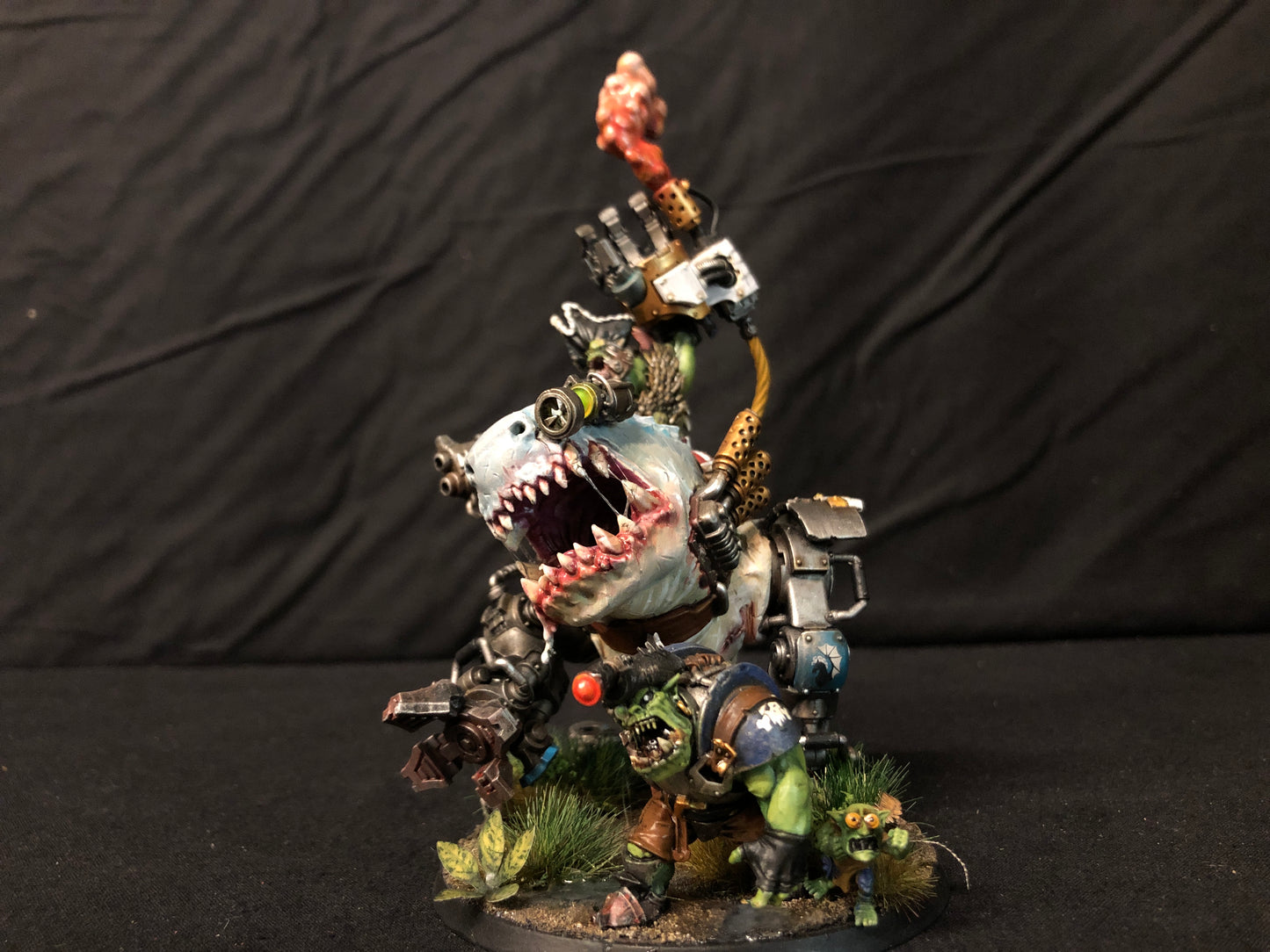 Warboss on Squigosaur #296 VERY Well Painted Orks Warhammer 40k