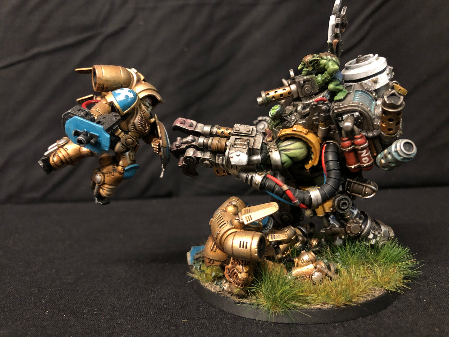 Warboss in Mega Armour Kustom #300 VERY Well Painted Orks Warhammer 40k