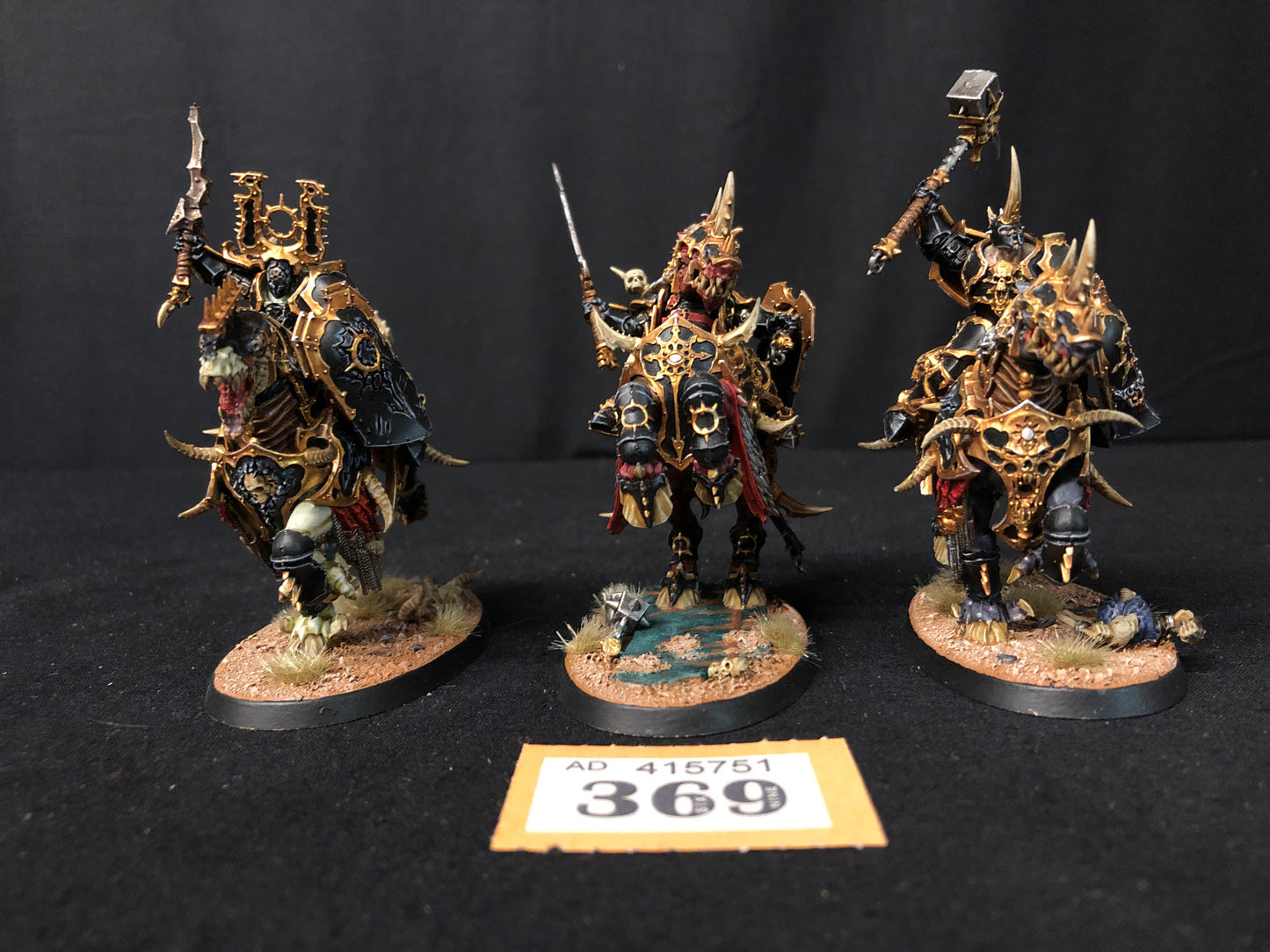 3x Varanguard #369 VERY Well Painted Slaves to Darkness AOS Warhammer 40k