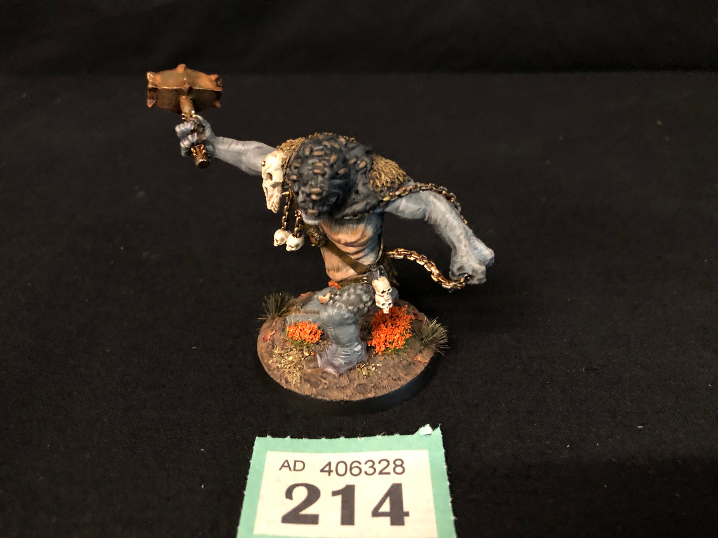 Cave Troll with Hammer #214 VERY Well Painted Evil MESBG Warhammer 40k