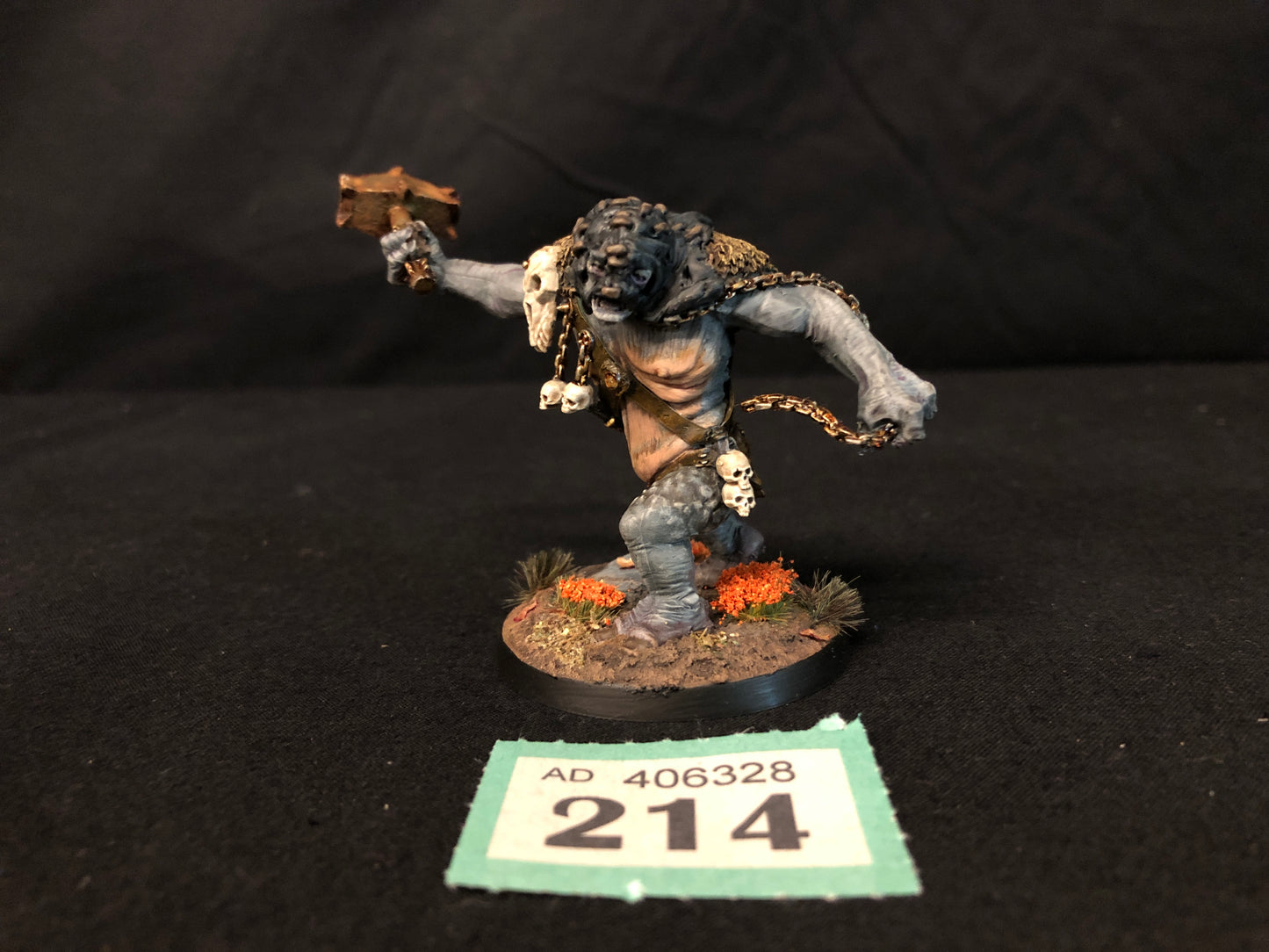 Cave Troll with Hammer #214 VERY Well Painted Evil MESBG Warhammer 40k