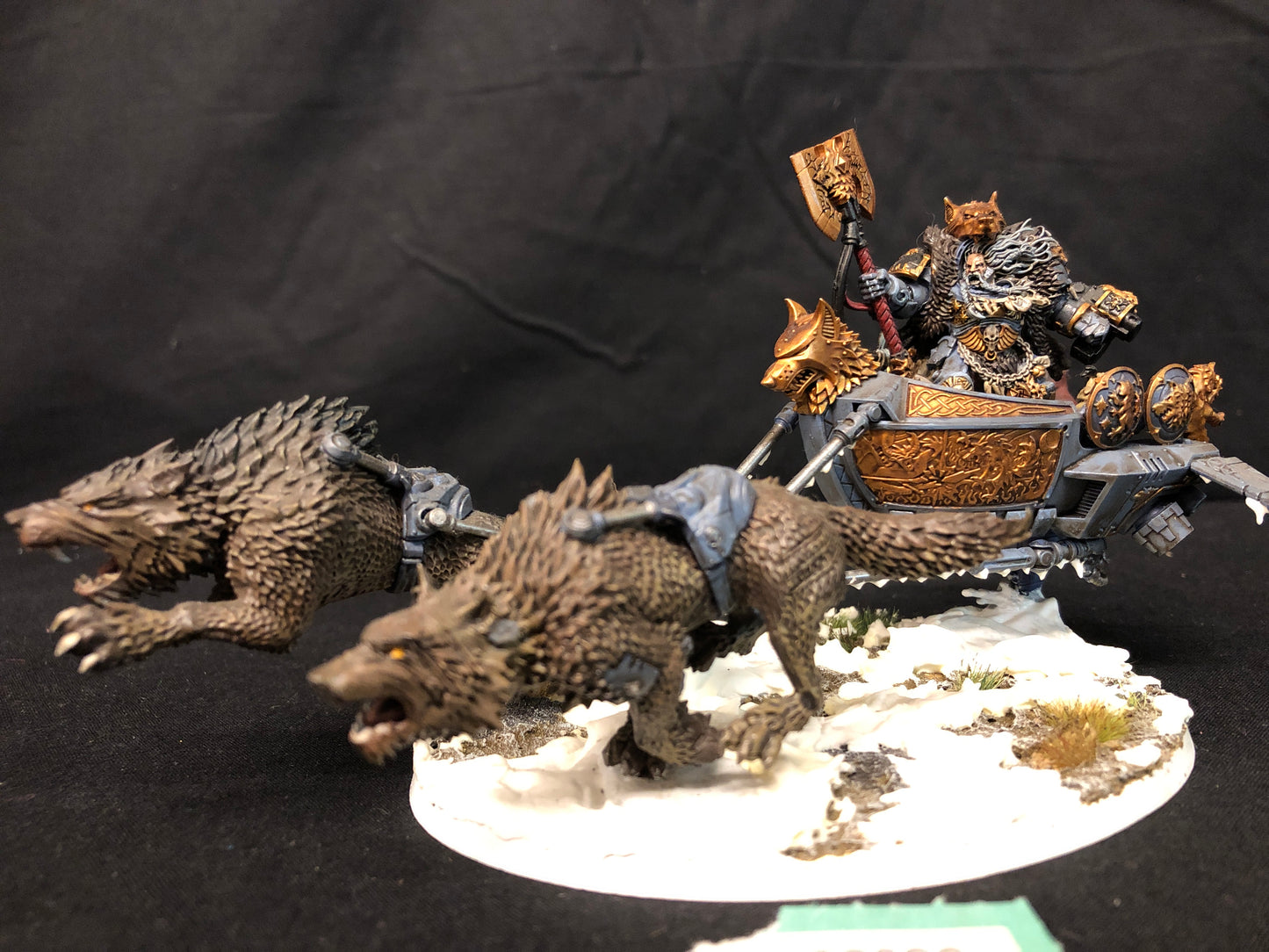Logan Grimnar on Stormrider #232 VERY Well Painted Space Wolves Space Marines Warhammer 40k