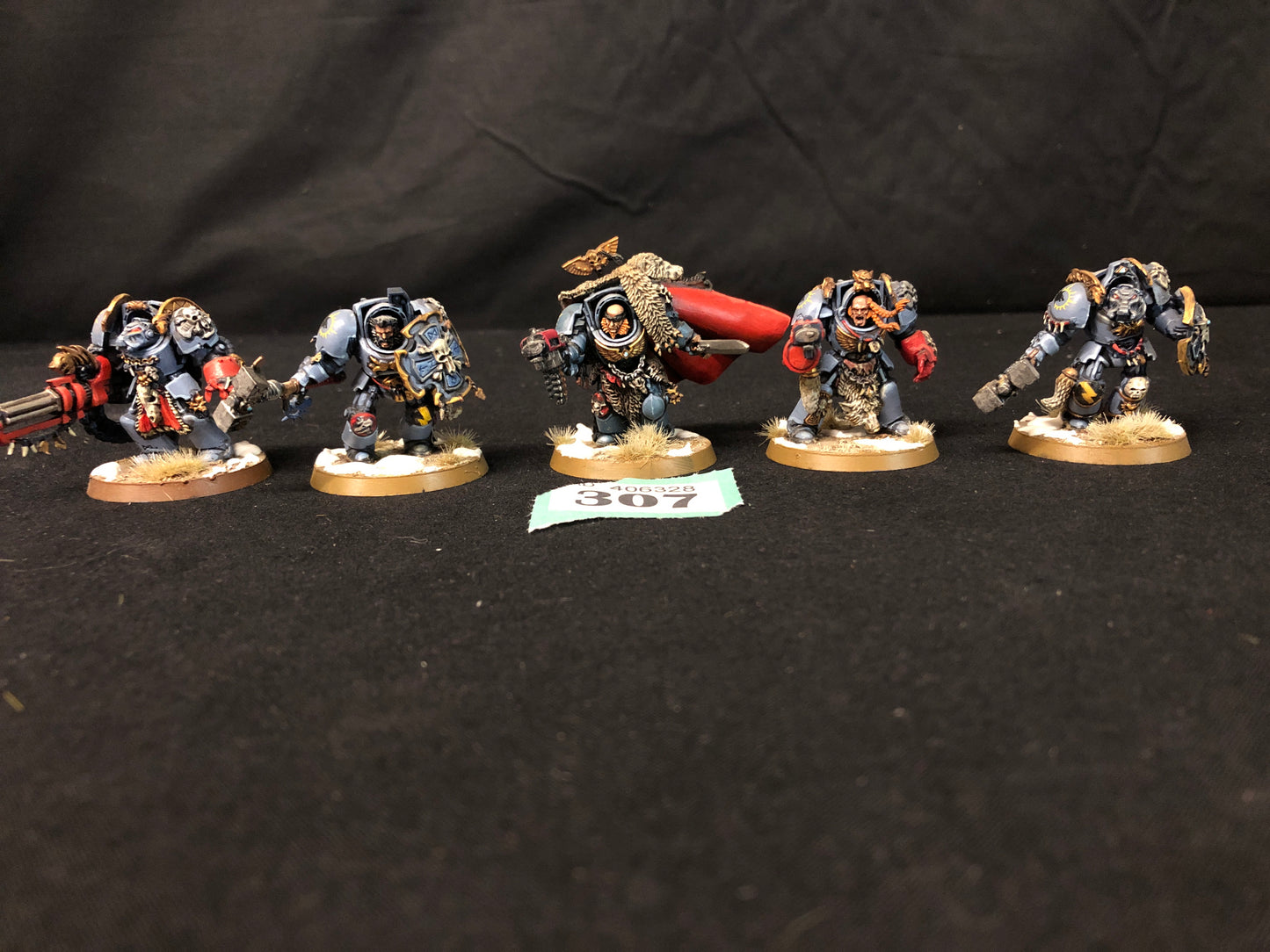5x Wolf Guard Terminators #307 VERY Well Painted Space Wolves Space Marines Warhammer 40k