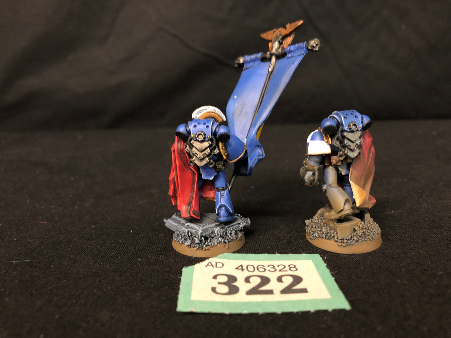 Command Captain MKIV FORGEOWORLD + Ancient #322 Well Painted Space Marines Warhammer 40k