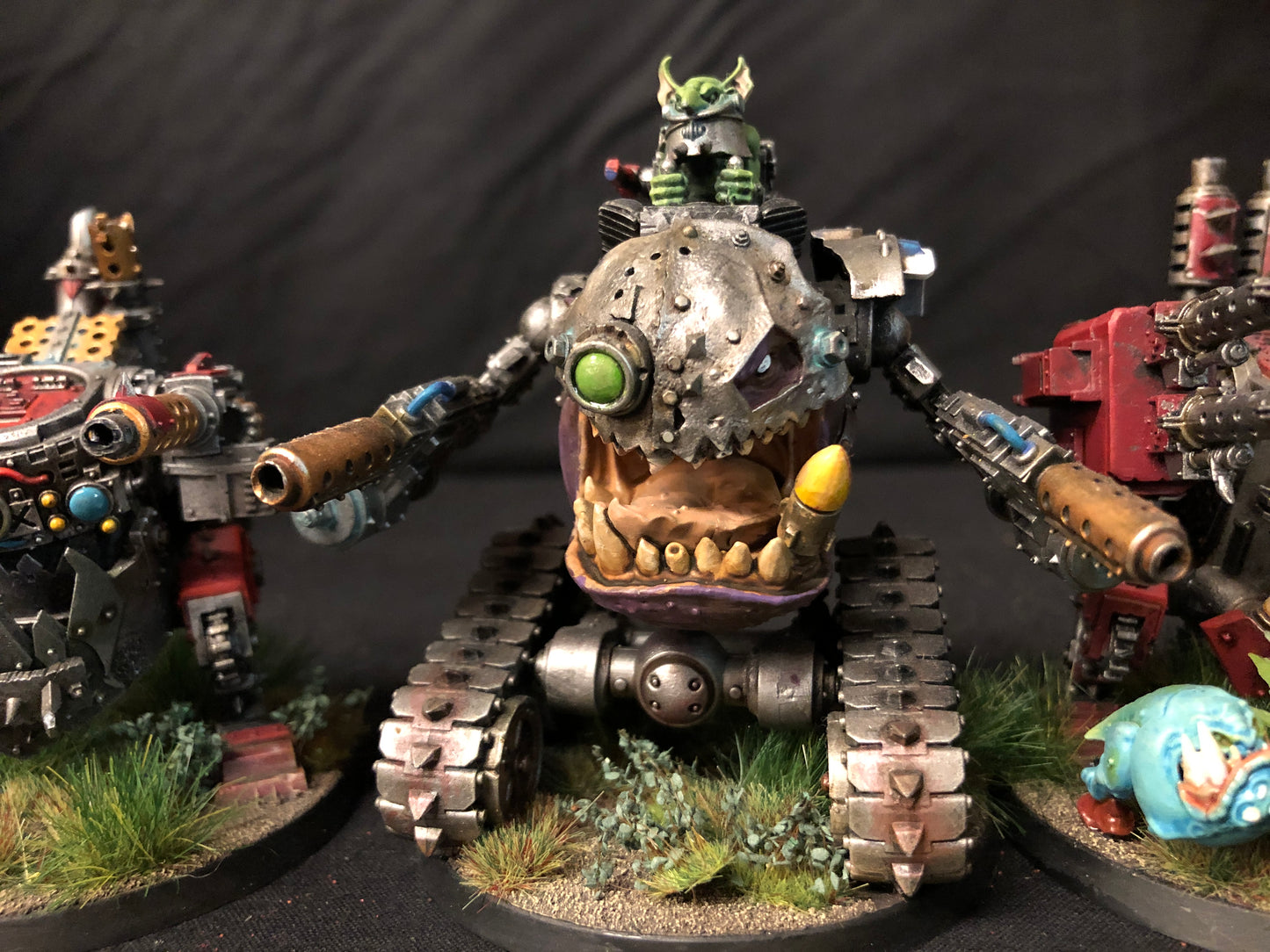3x Kustom Killa Kanz #464 VERY Well Painted Orks Warhammer 40k