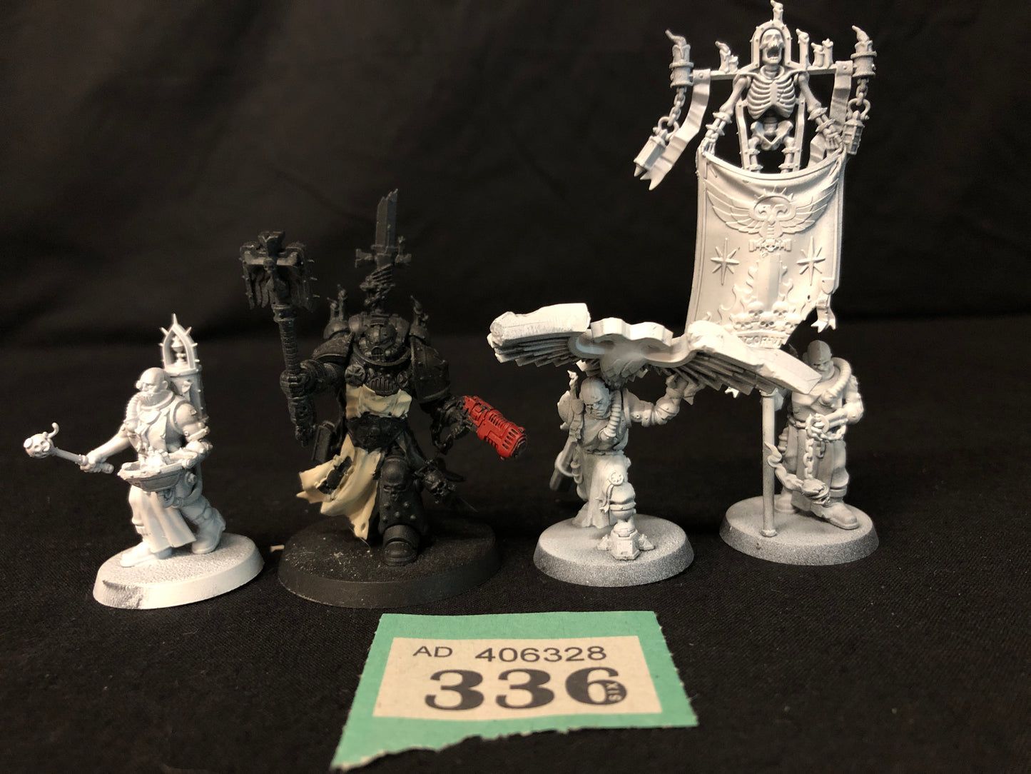 Chaplain Grimaldus & Retinue Black Templars #336 Space Marines Warhammer 40k