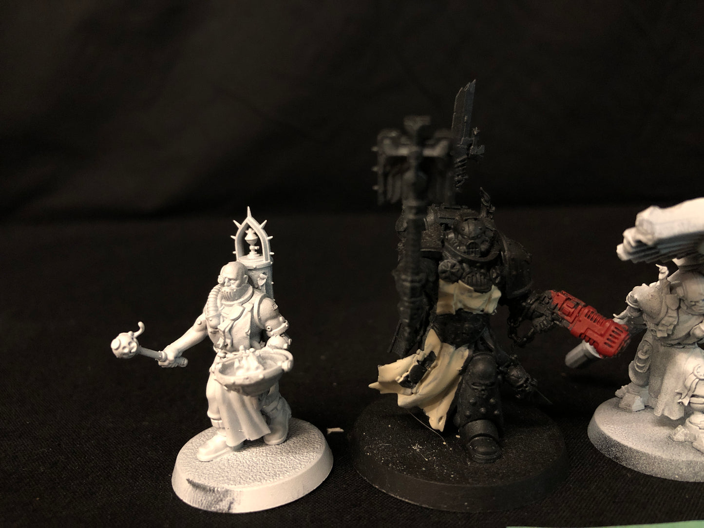 Chaplain Grimaldus & Retinue Black Templars #336 Space Marines Warhammer 40k