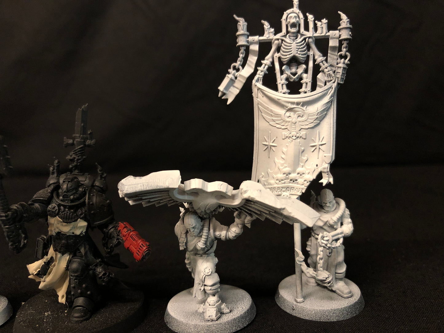 Chaplain Grimaldus & Retinue Black Templars #336 Space Marines Warhammer 40k