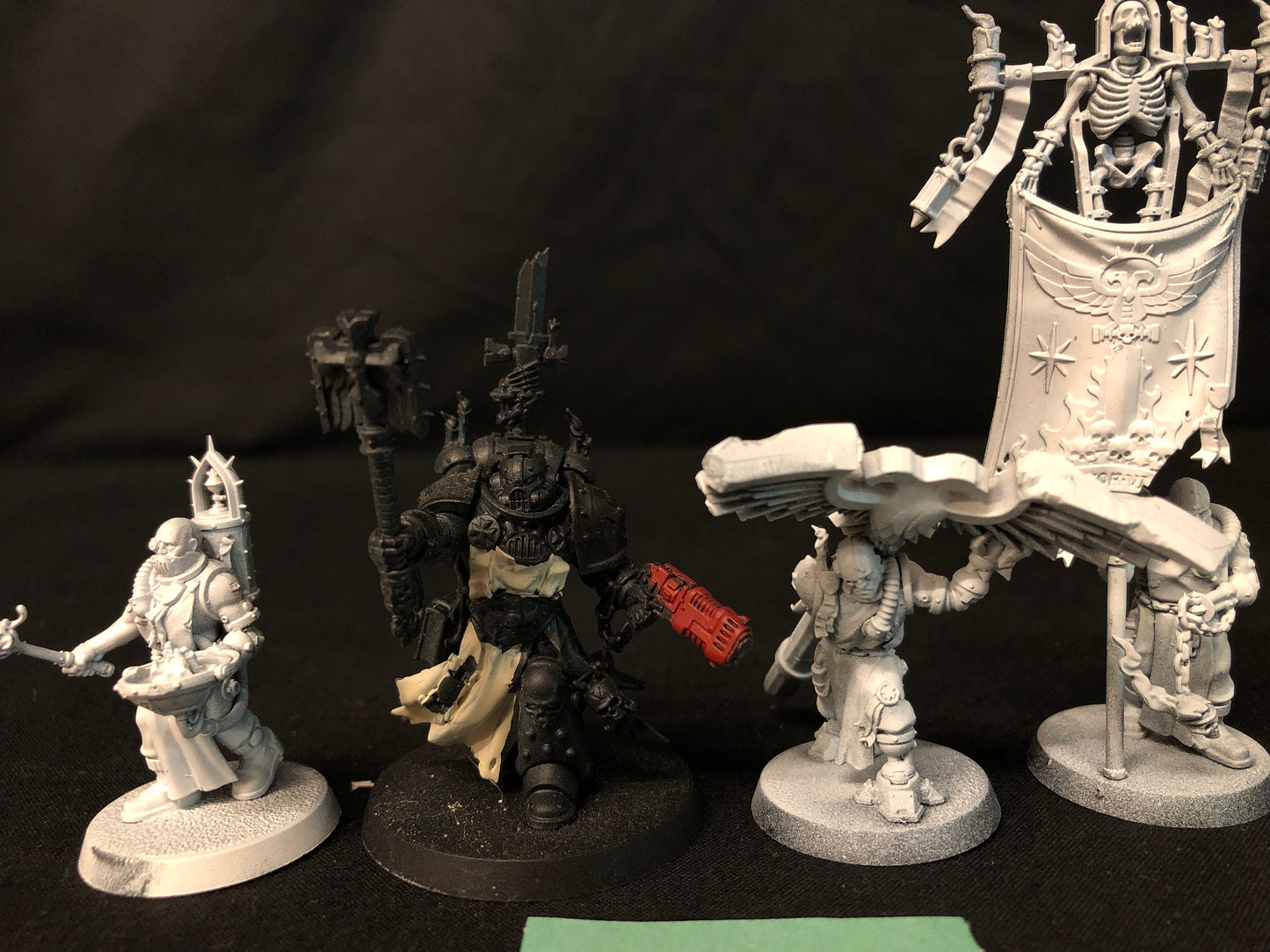 Chaplain Grimaldus & Retinue Black Templars #336 Space Marines Warhammer 40k