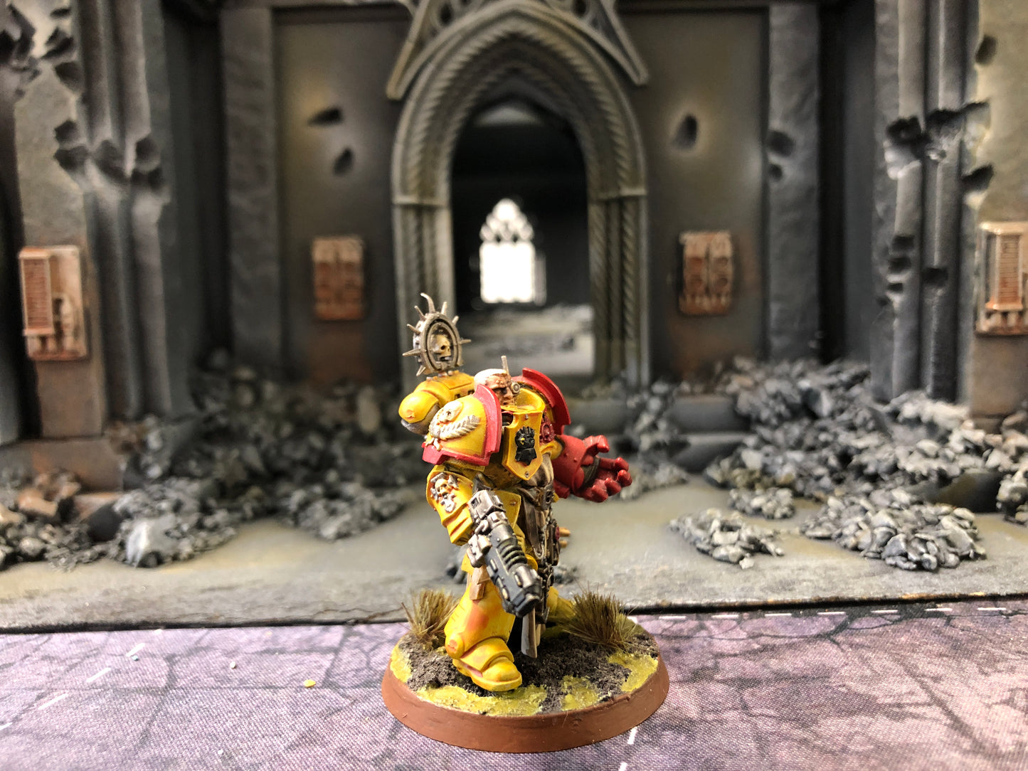 Primaris Captain with Power fist #510 Imperial Fists Well Painted Space Marines Warhammer 40k