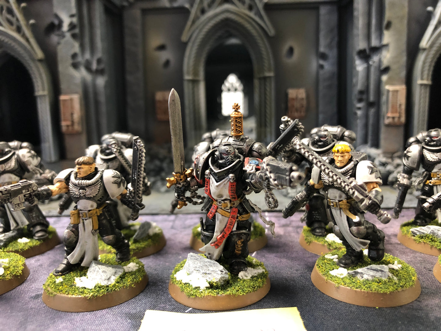 10x Crusader Squad Black Templars #576 Well Painted Space Marines Warhammer 40k