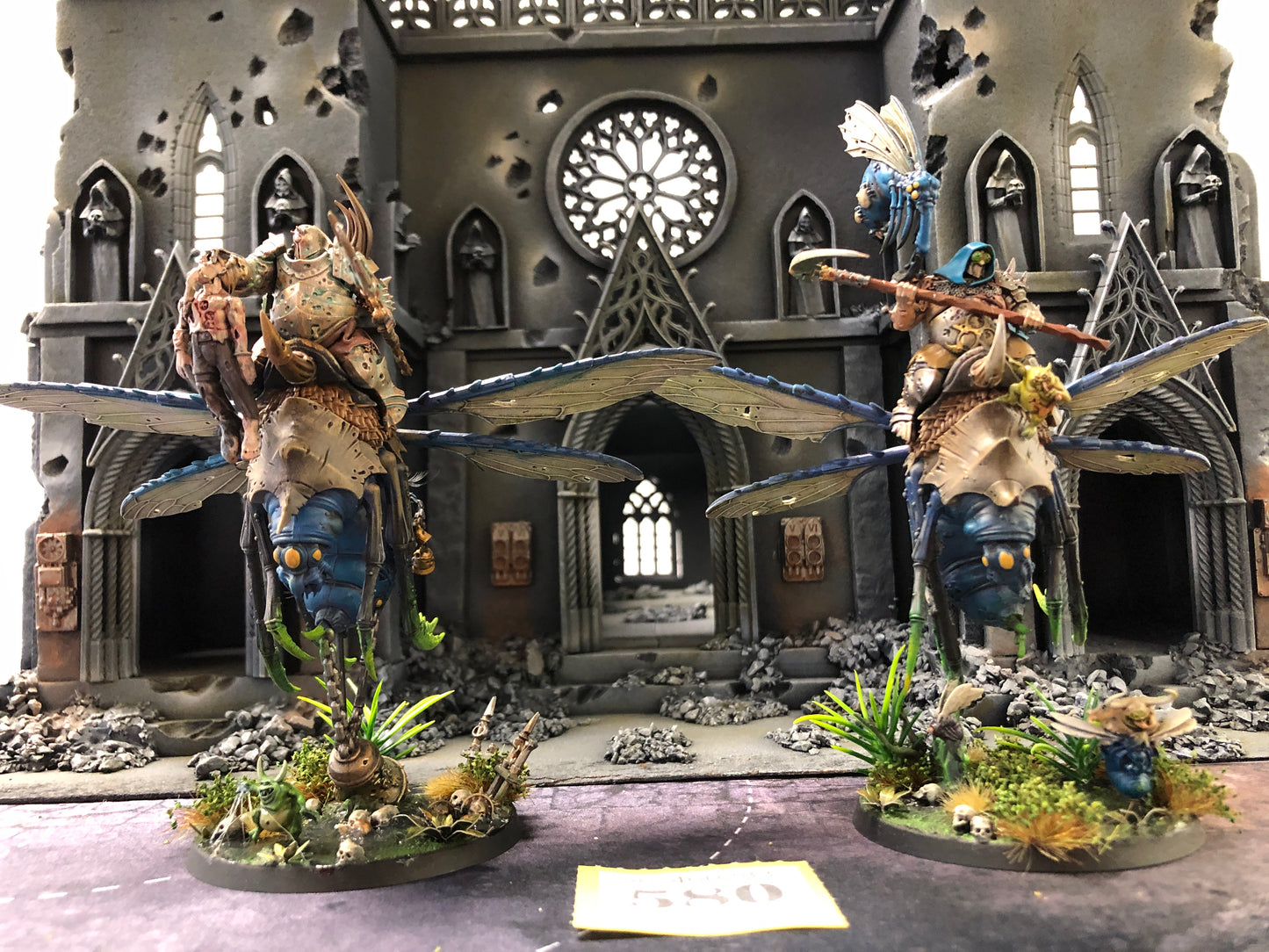 2x Pusgoyle Blightlords #580 Very Well Painted Death Guard Warhammer 40k