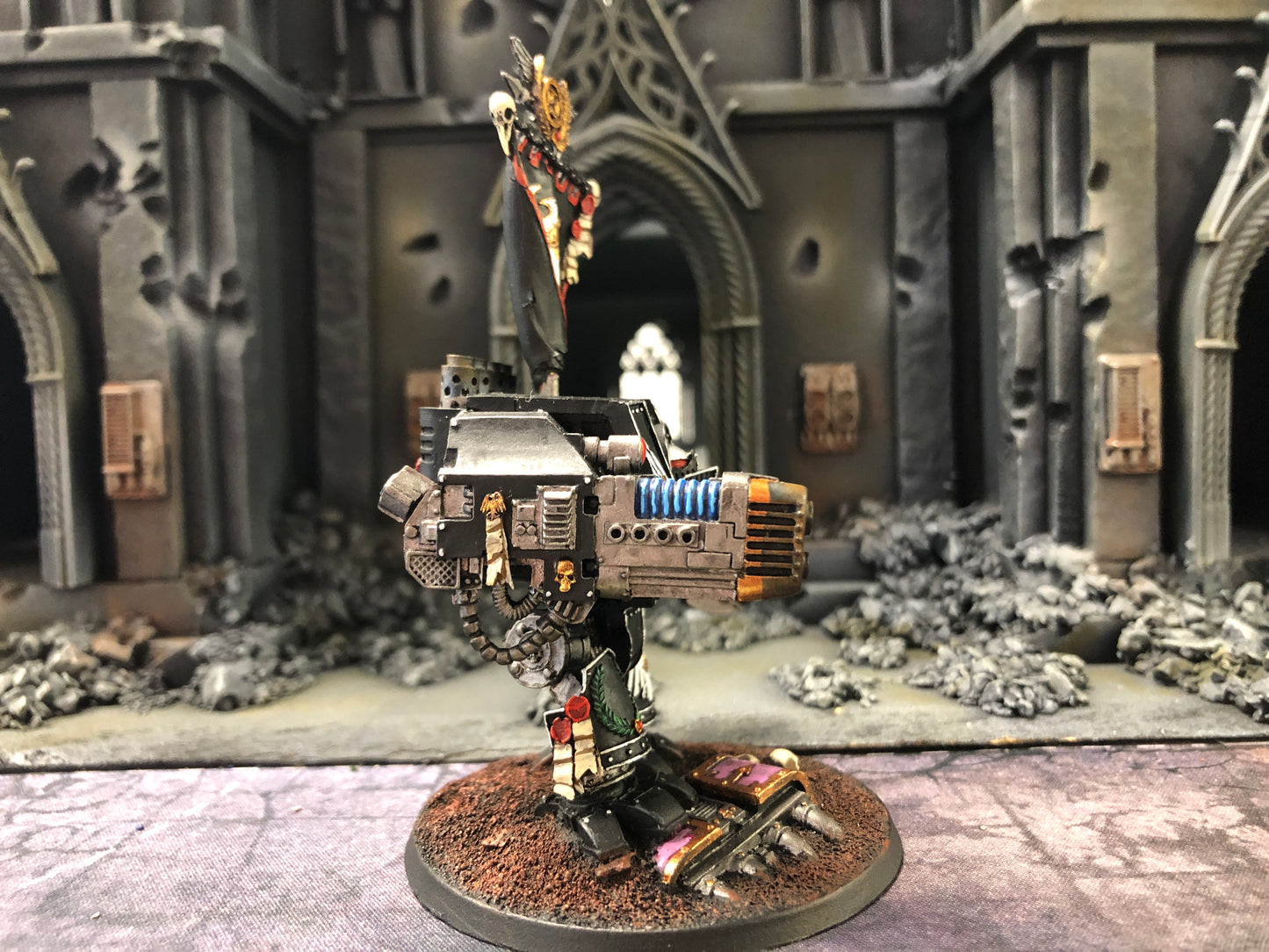 Raven Guard Mark IV Dreadnought Rare OOP Forge World #625 Well Painted Space Marines Warhammer 40k