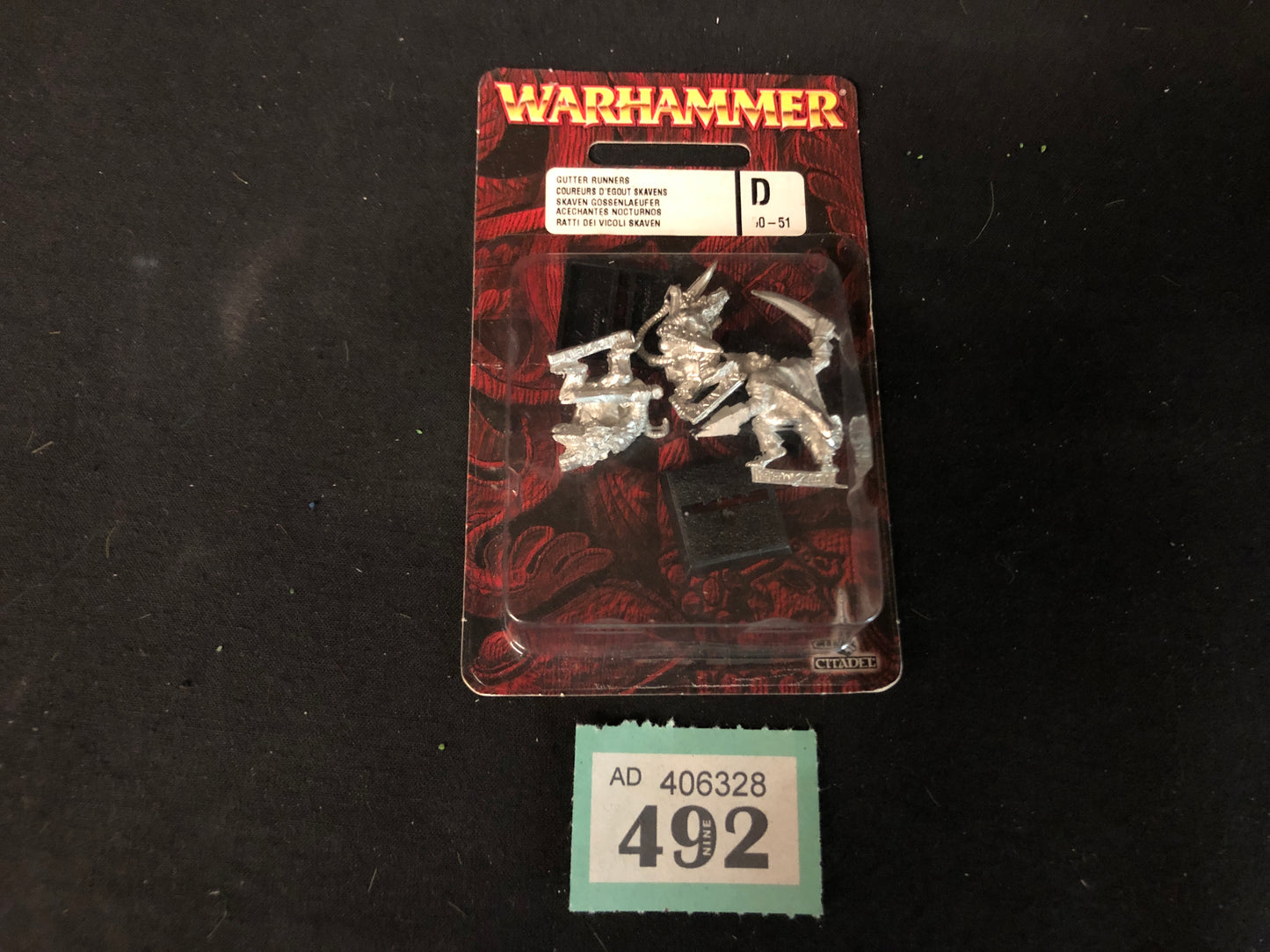 Gutter Runners OOP Metal #492 Skaven AOS Warhammer 40k