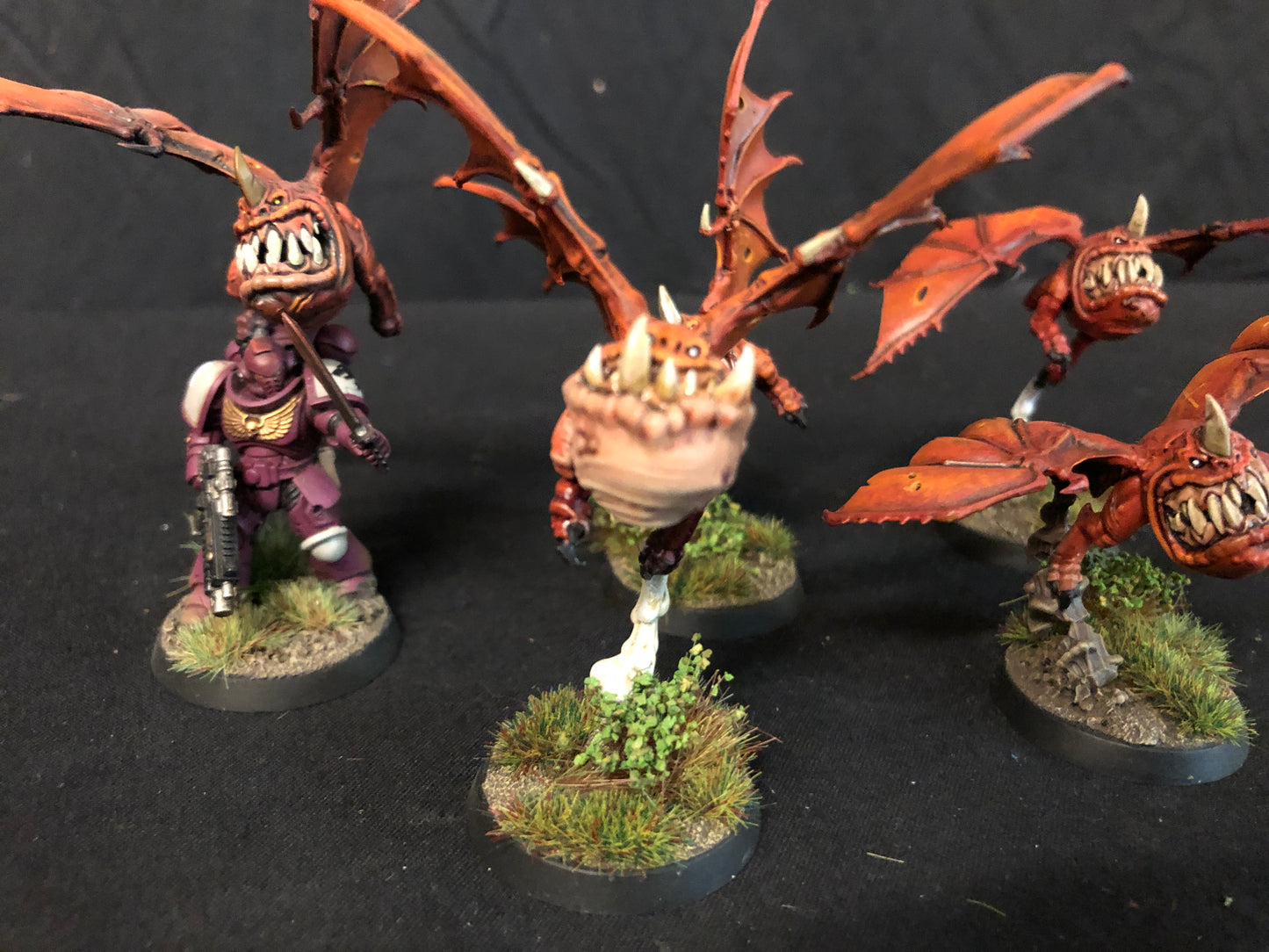 5x Custom Squig Bats Orks #520 VERY Well Painted gloomspite Gitz AOS Warhammer 40k