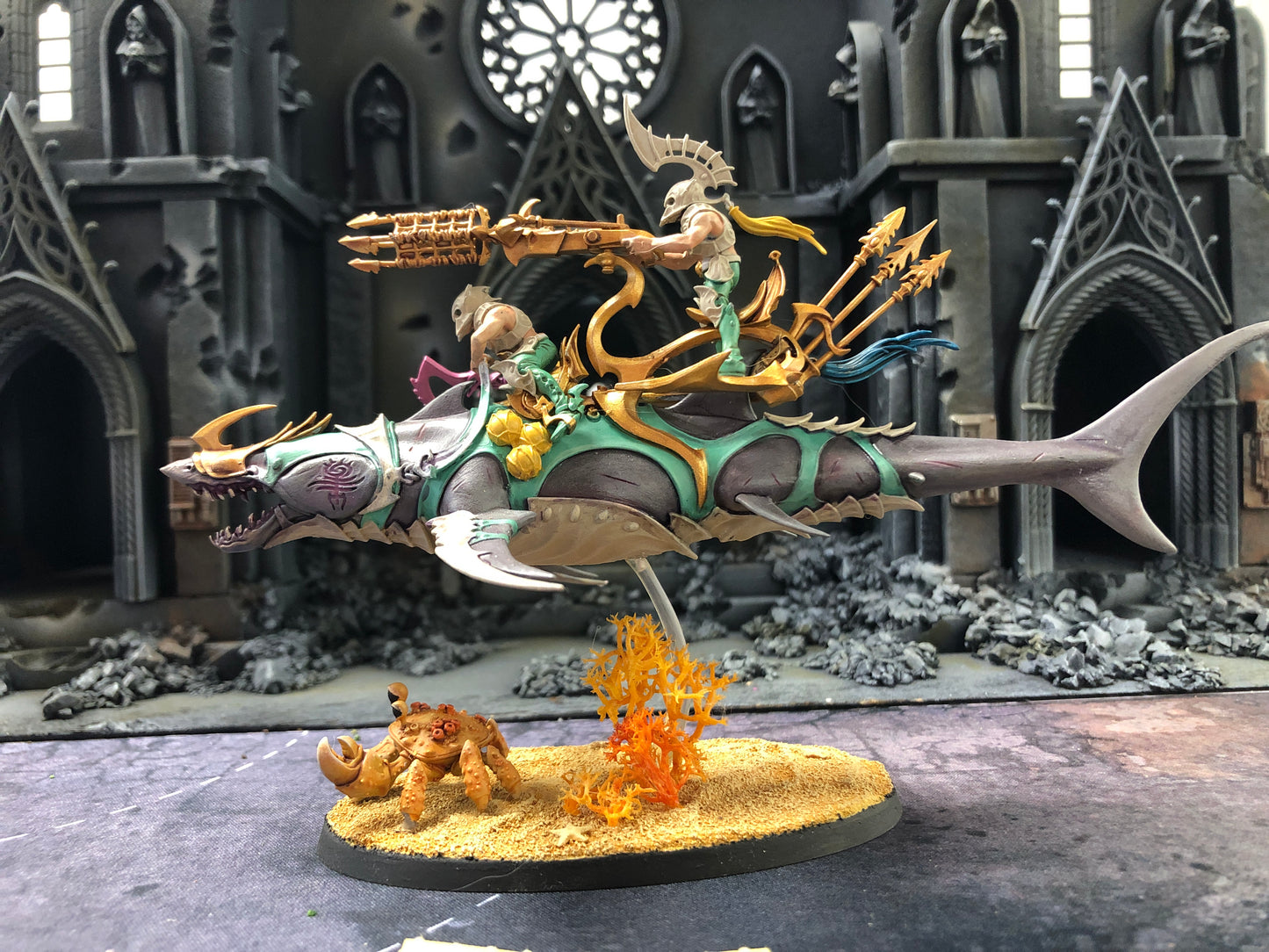 Akhelian Allopex #714 Well Painted Idoneth Deepkin AOS Warhammer 40k