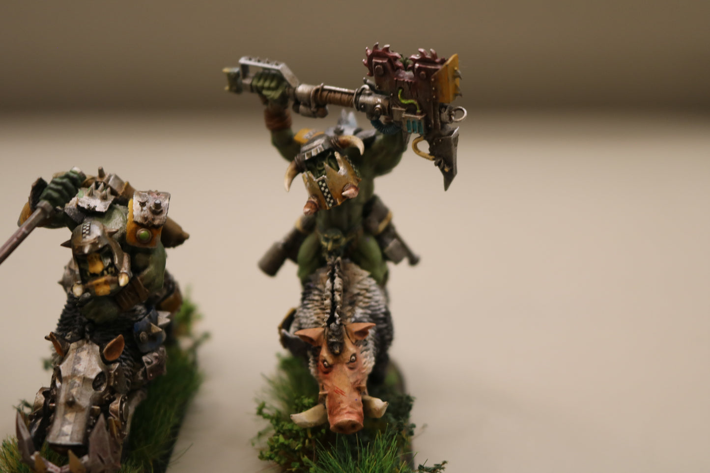3x Warbikers On Boars #182 VERY Well Painted Orks Warhammer 40k AOS