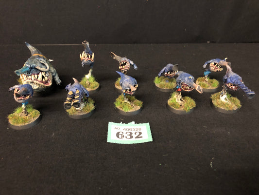 10x Custom Squig Herd #632 VERY Well Painted Orks Gloomspite Gitz AOS Warhammer 40k