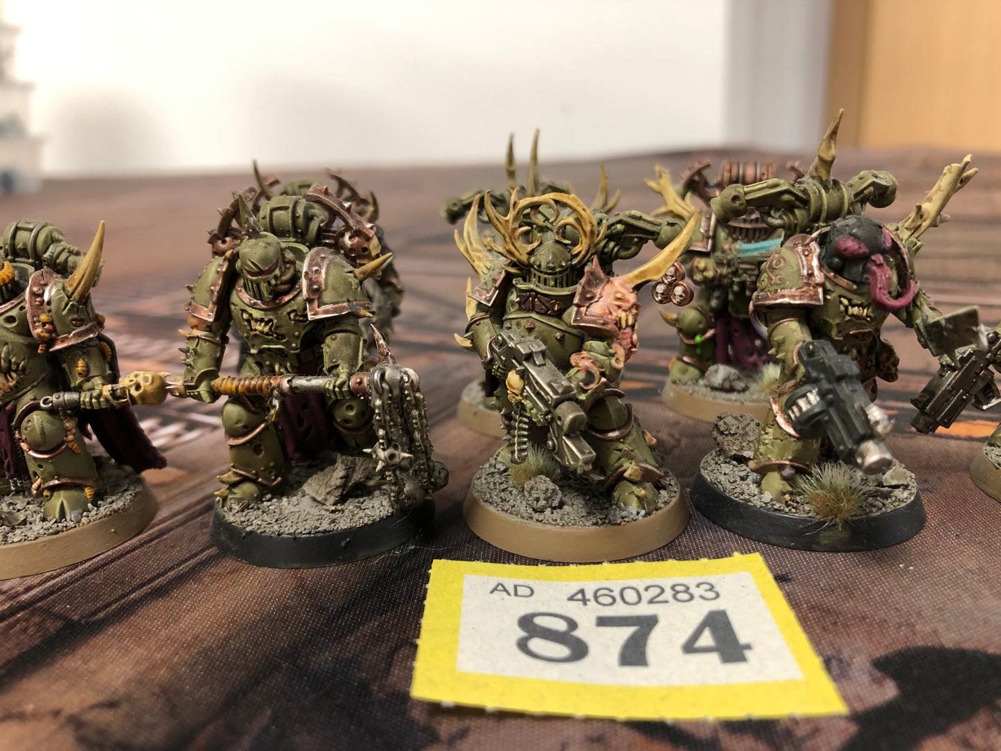 8x Plague Marines #874 Very Well Painted Death Guard Warhammer 40k