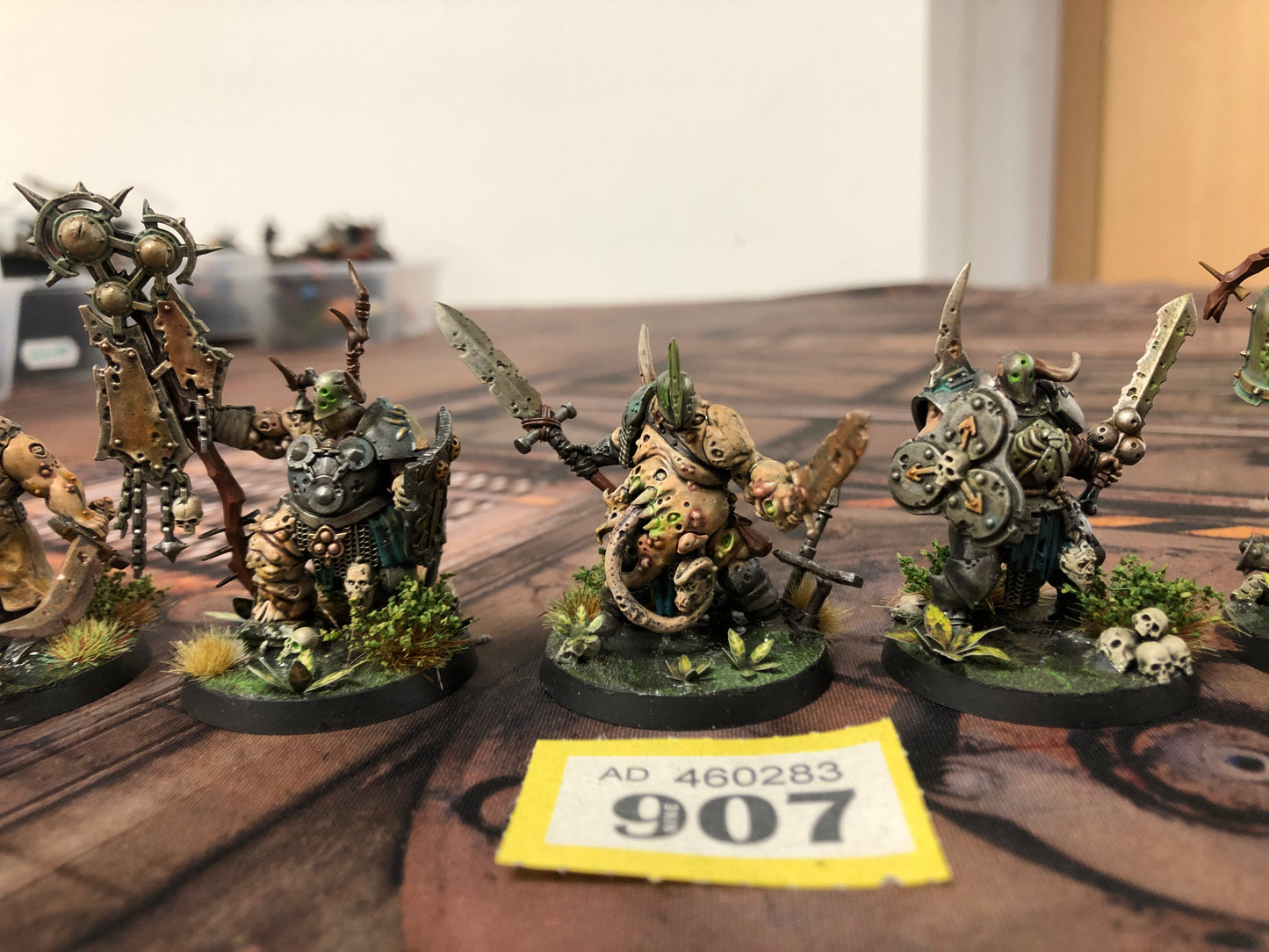 5x Putrid Blightkings #907 Very Well Painted Maggotkin of Nurgle AOS Warhammer 40k