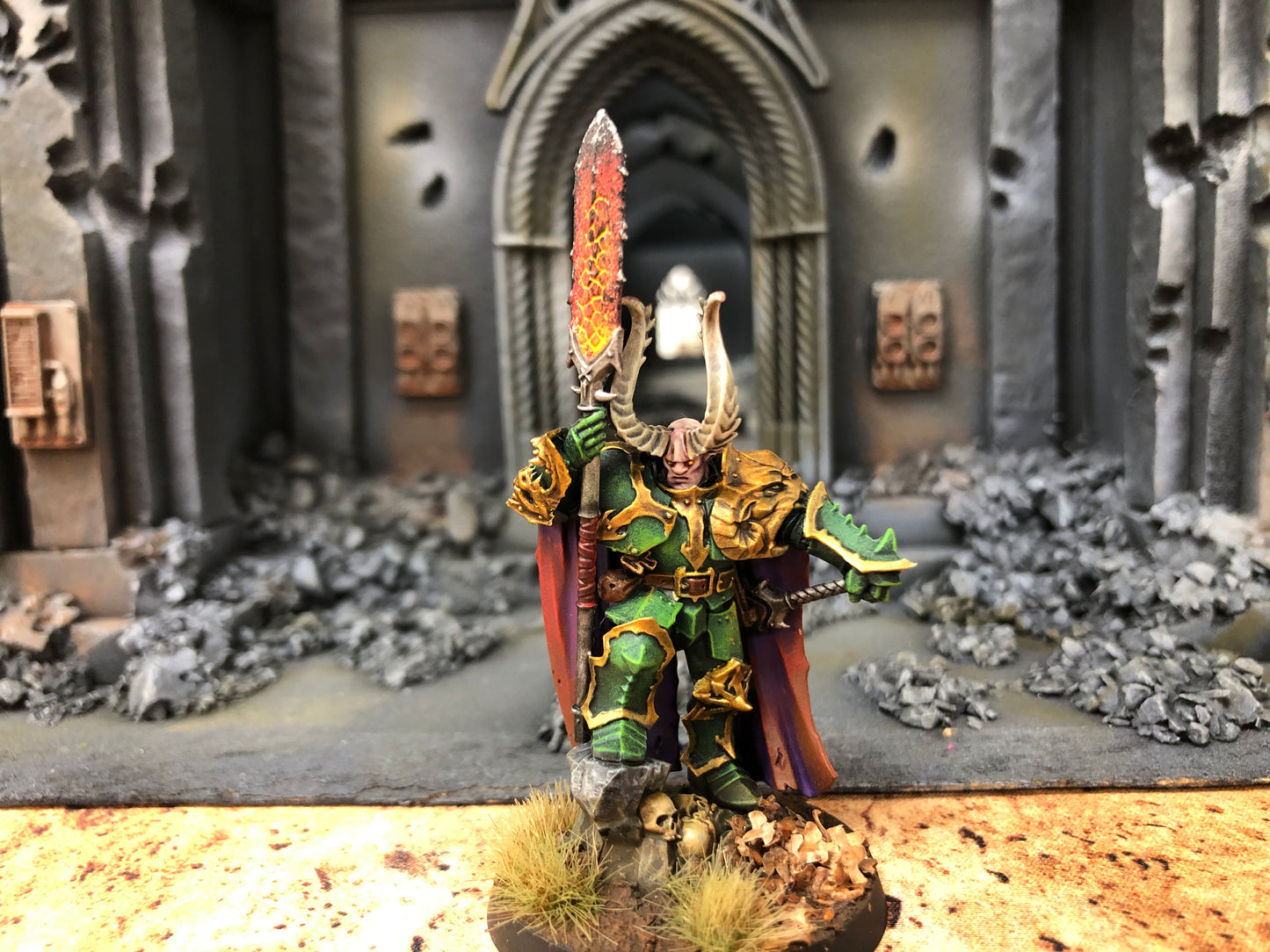 Chaos Lord #276 Slaves to Darkness well Painted AOS Warhammer 40k