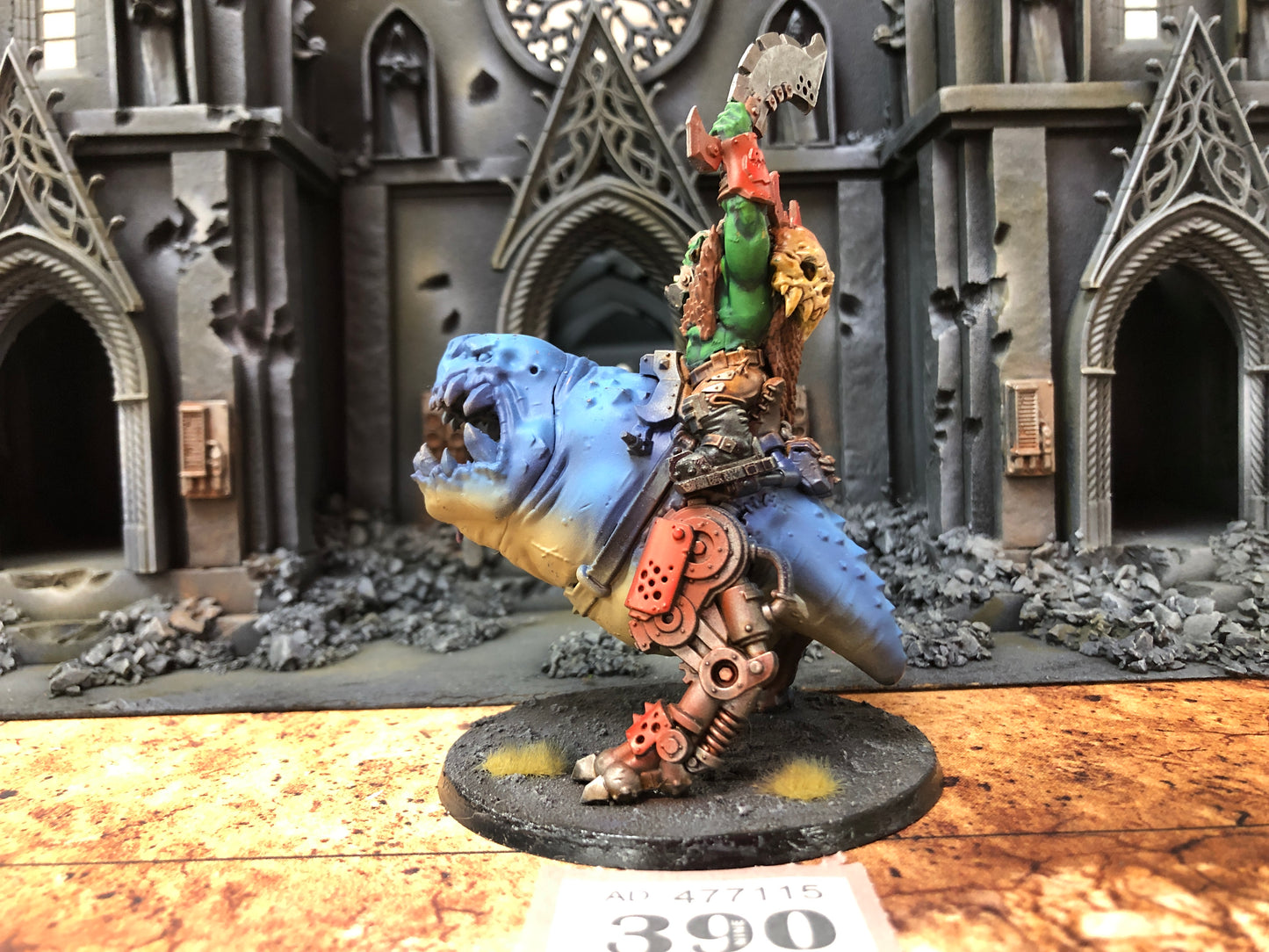 Beastboss on Squigasaur #389 Orruk Warclans AOS Warhammer 40k