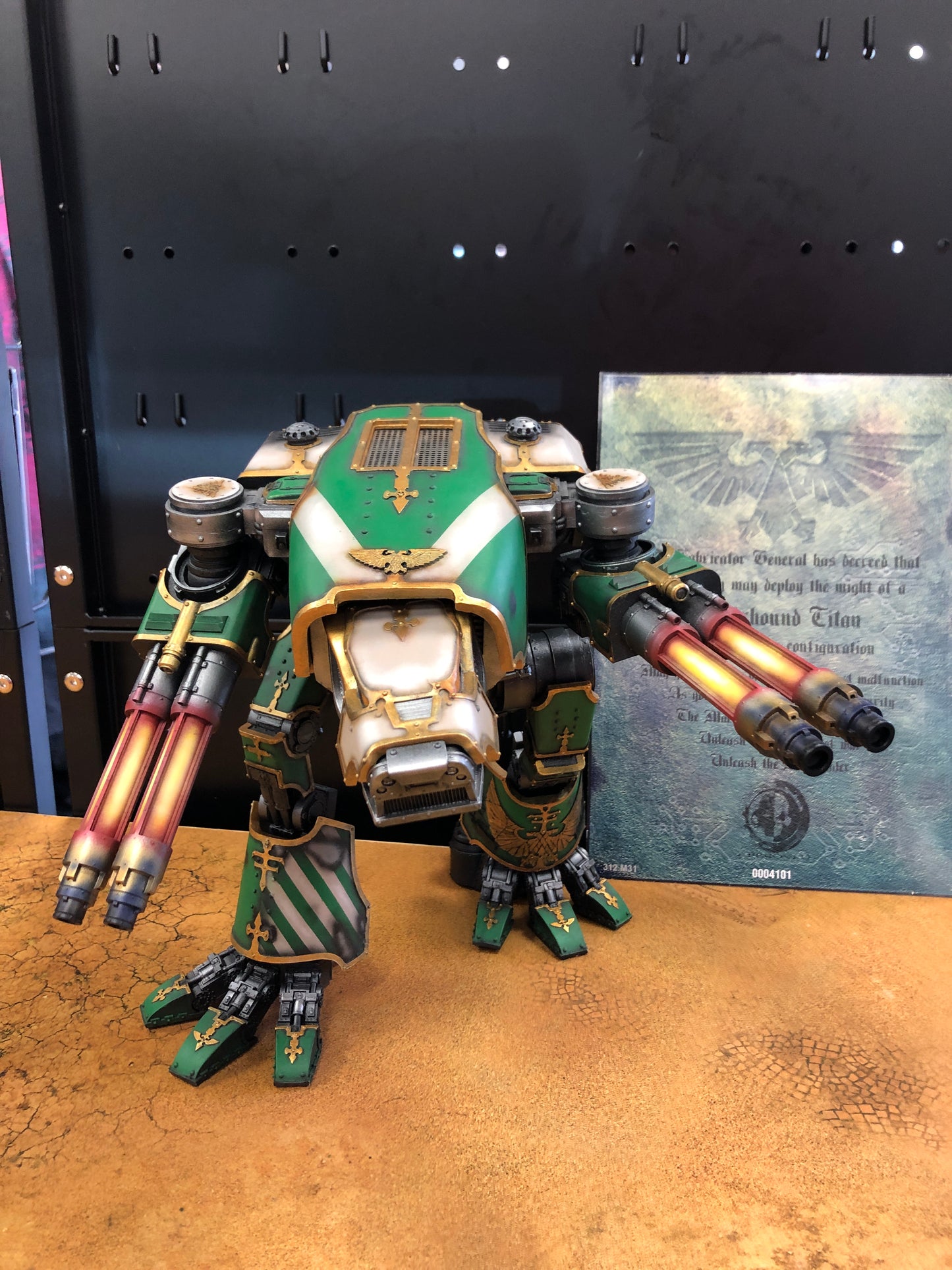 Warhound Titan Forgeworld With Cert Very Well Painted Imperial Knight Warhammer 40k