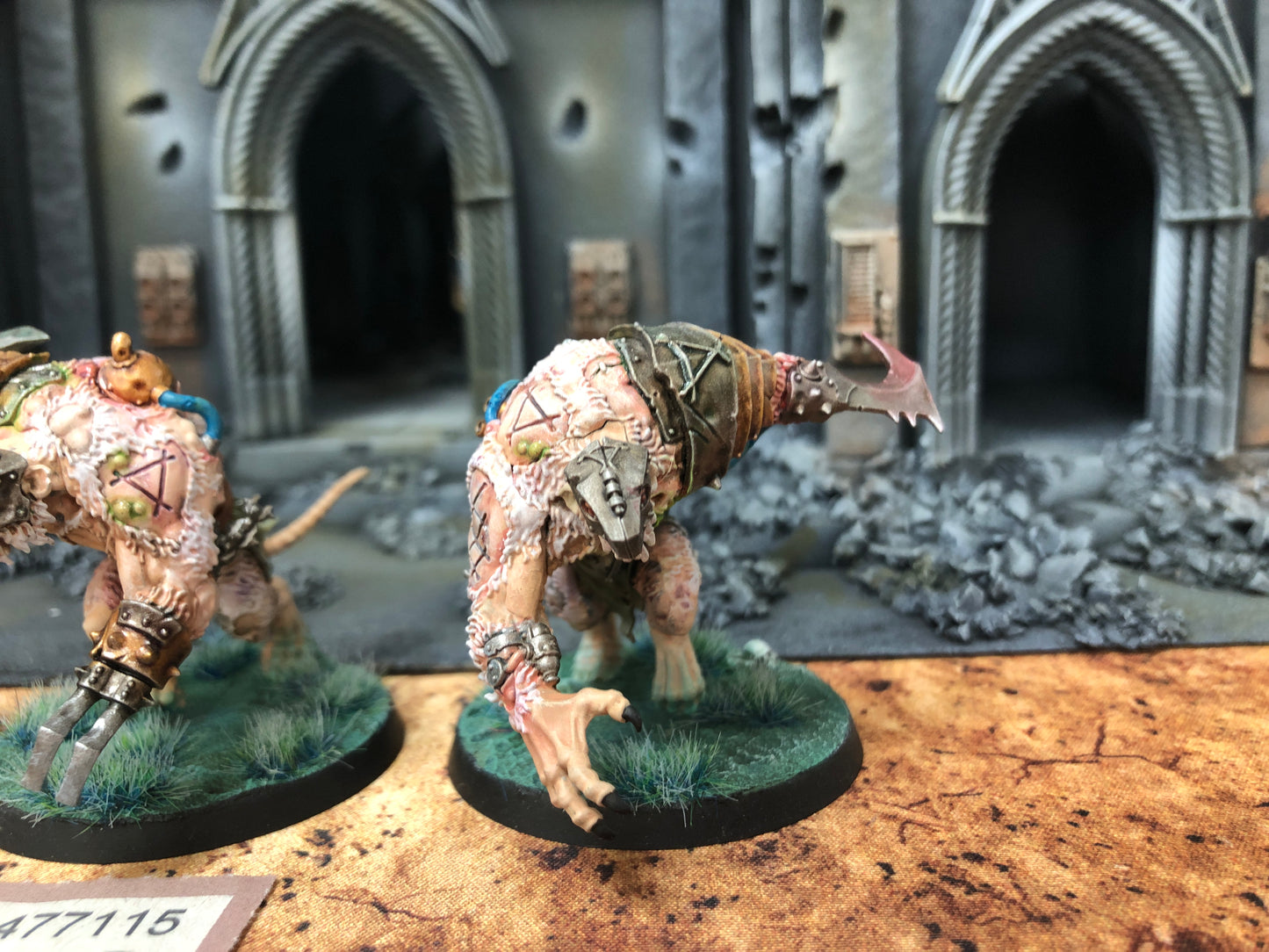 3x Rat Ogors #470 Very Well Painted Skaven AOS Warhammer 40k