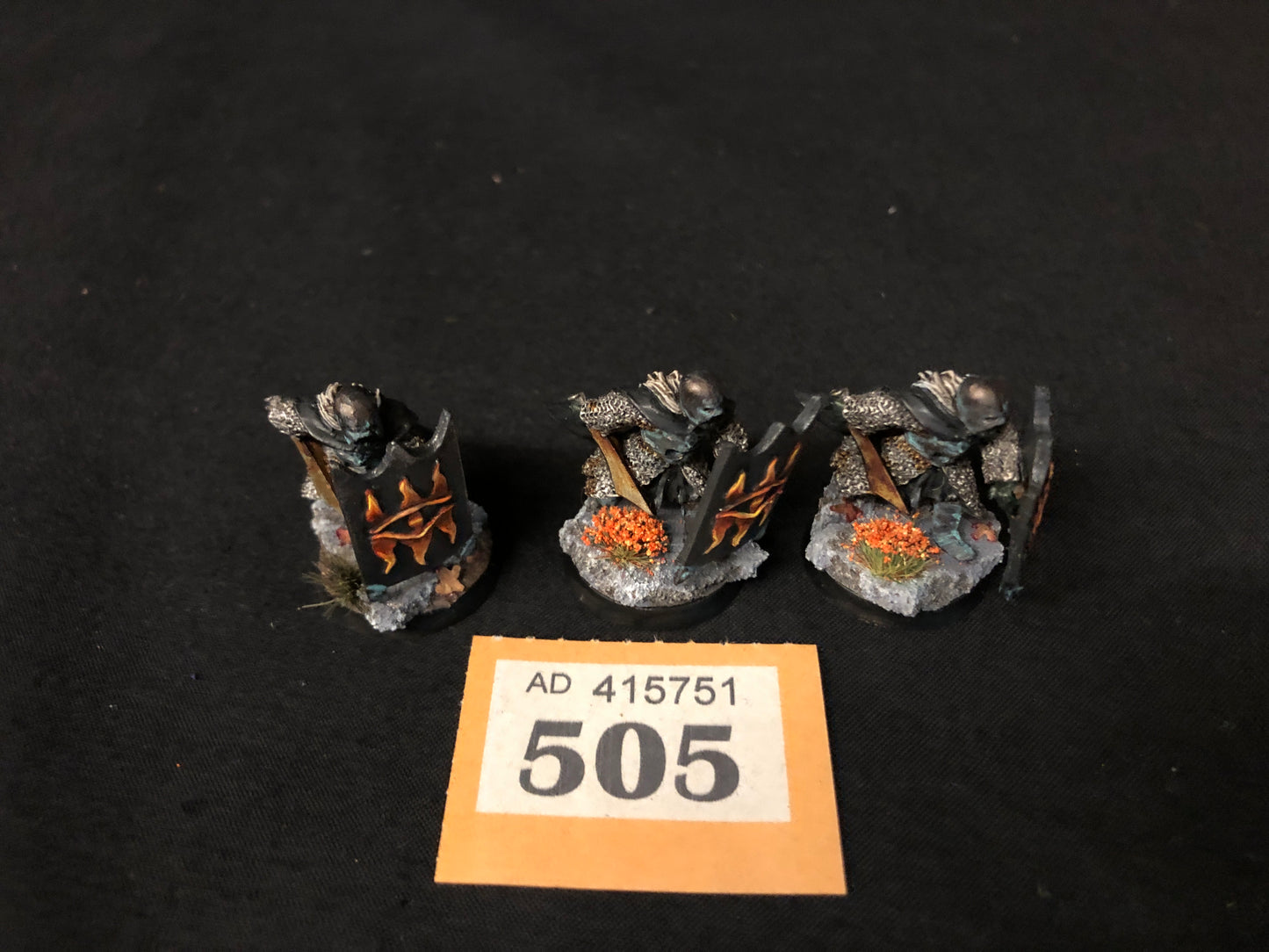3x Black Guard OOP #505 Mordor MESBG LOTR Warhammer 40k