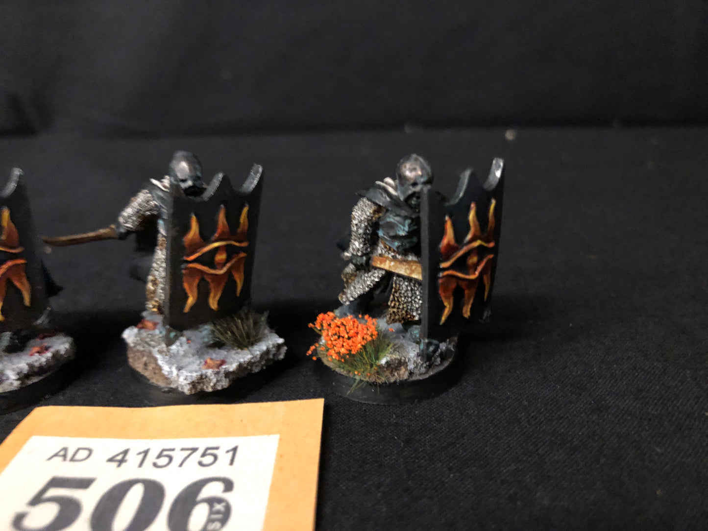 3x Black Guard OOP #506 Mordor MESBG LOTR Warhammer 40k