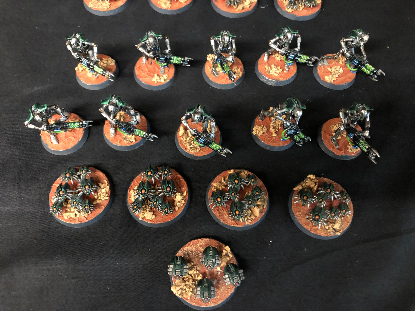 20x Necron Warriors + 9x Scarab Swarms #619 Well Painted Necrons Warhammer 40k