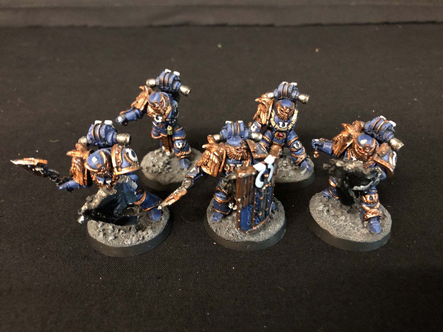 5x Ultramarines - Invictarus Suzerain Squad FORGEWORLD #734 Well Painted Space Marines Warhammer 40k
