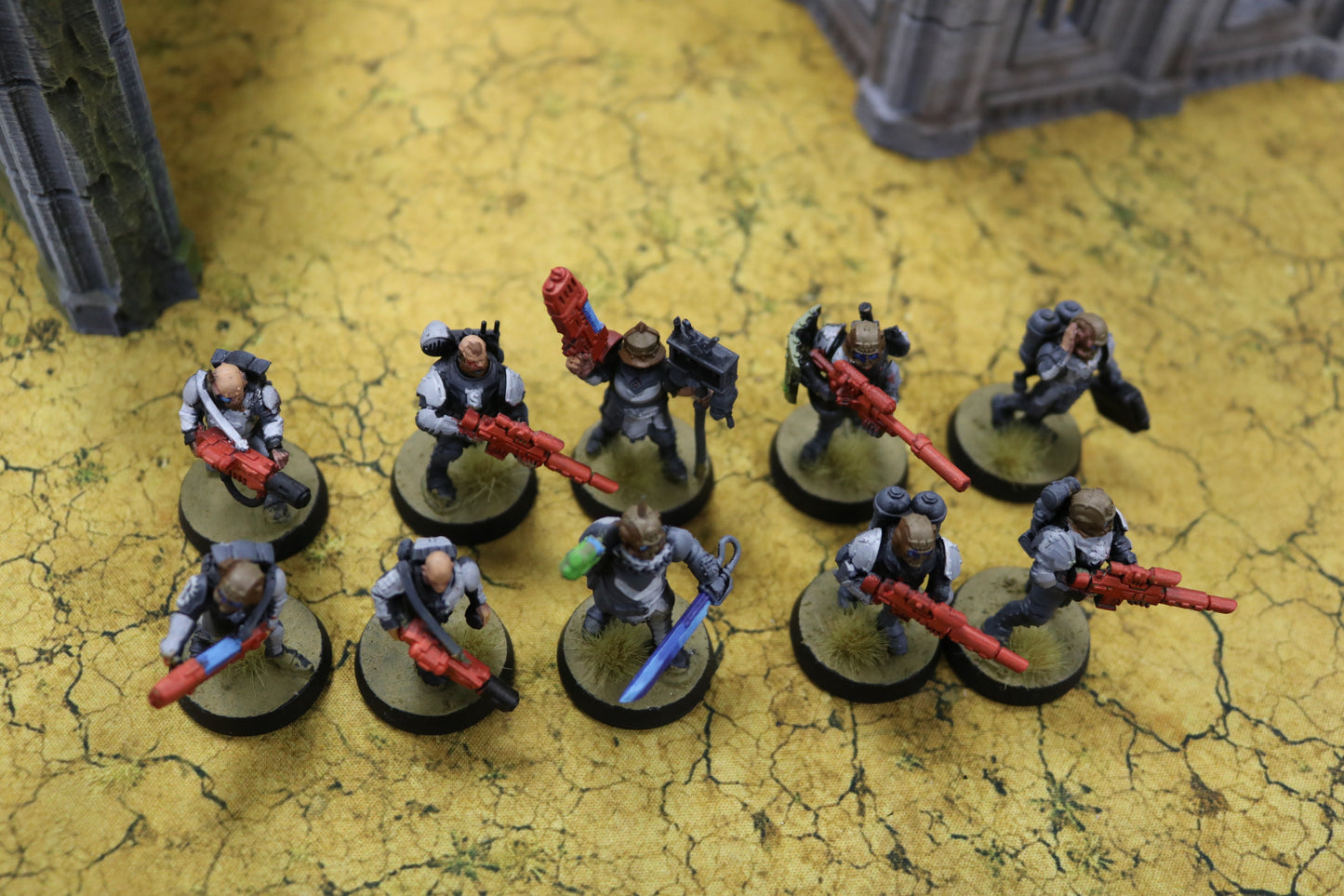 10x Cadian Shock Troops Kitbashed Astra Militarum Warhammer 40k