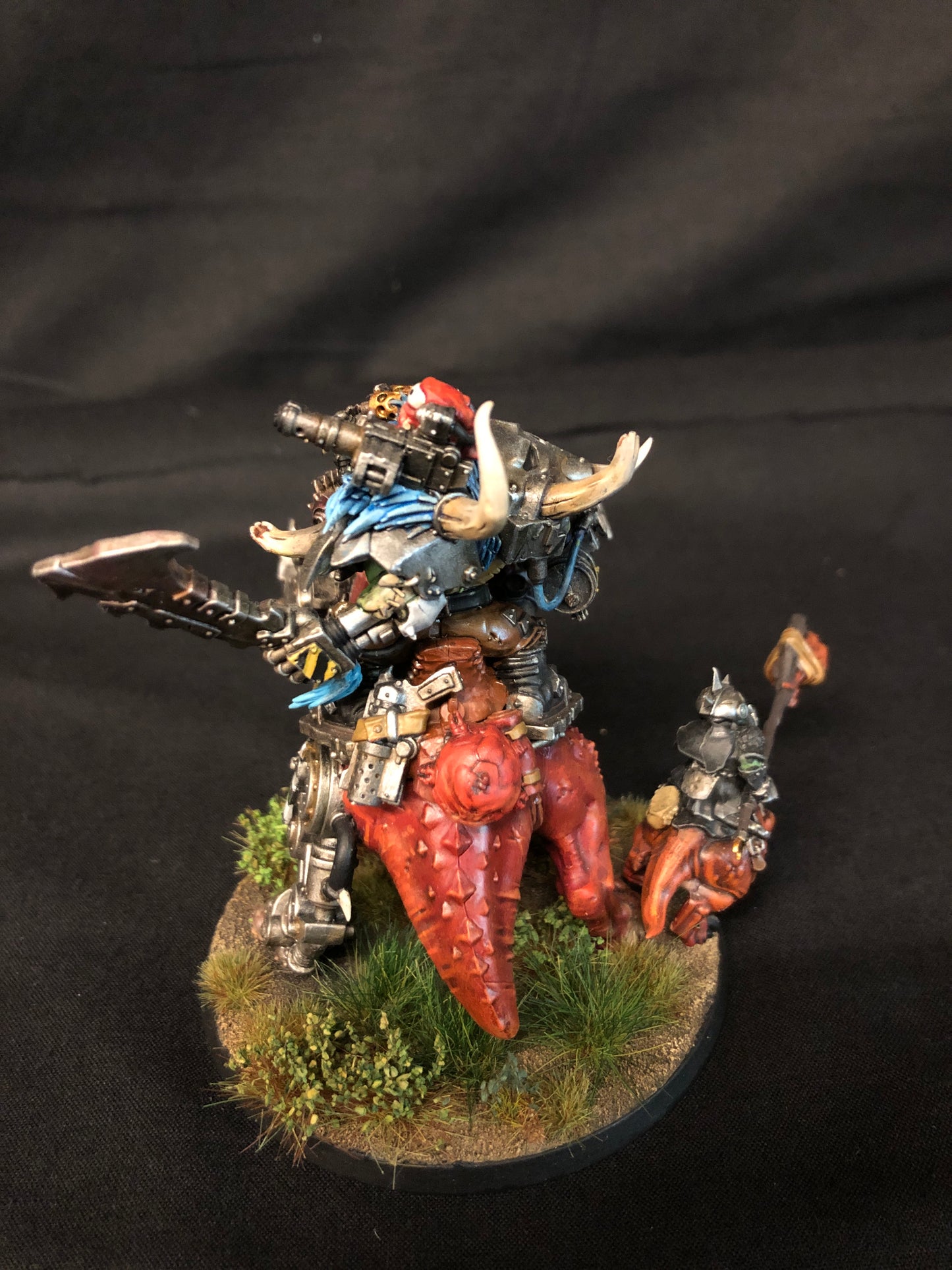 Beastboss on Squiggosaur #752 VERY Well Painted Orks Warhammer 40k